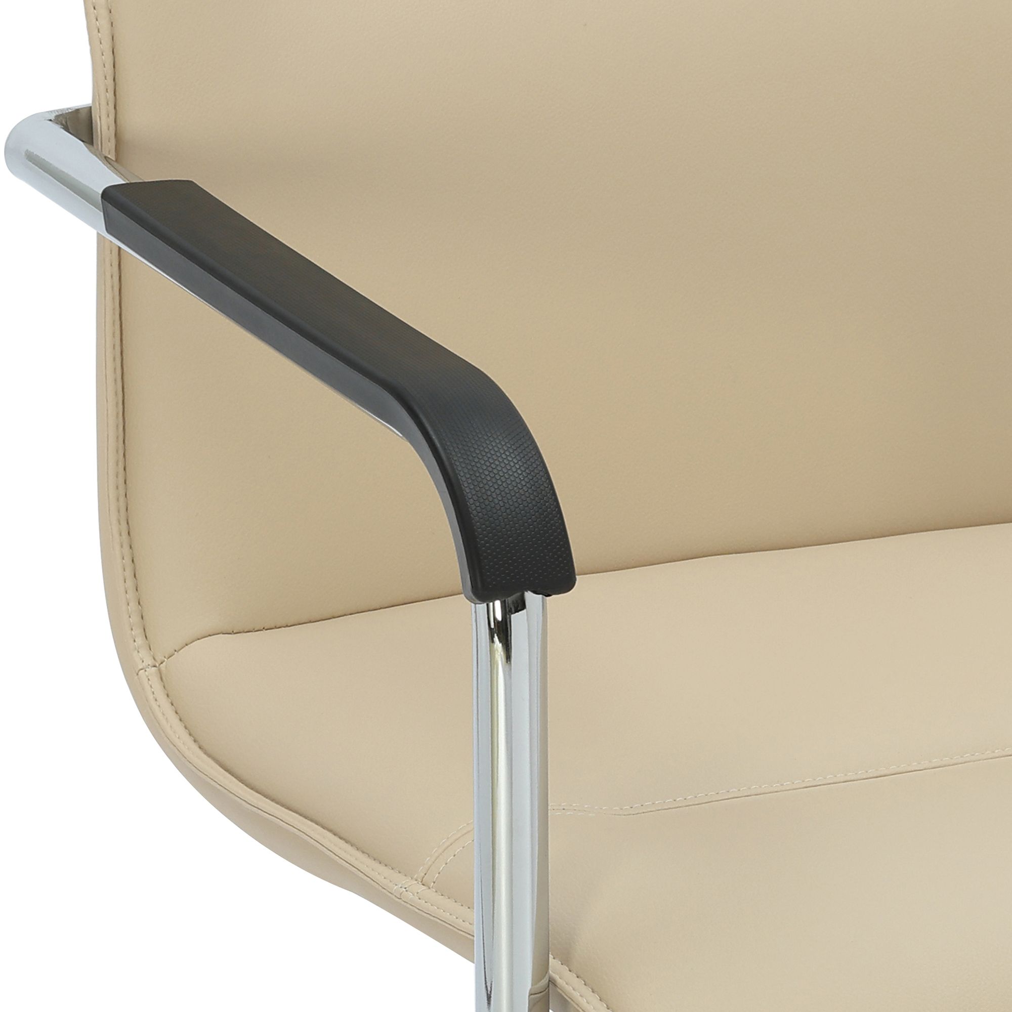 Lot de 2 chaises cantilever Seattle en similicuir