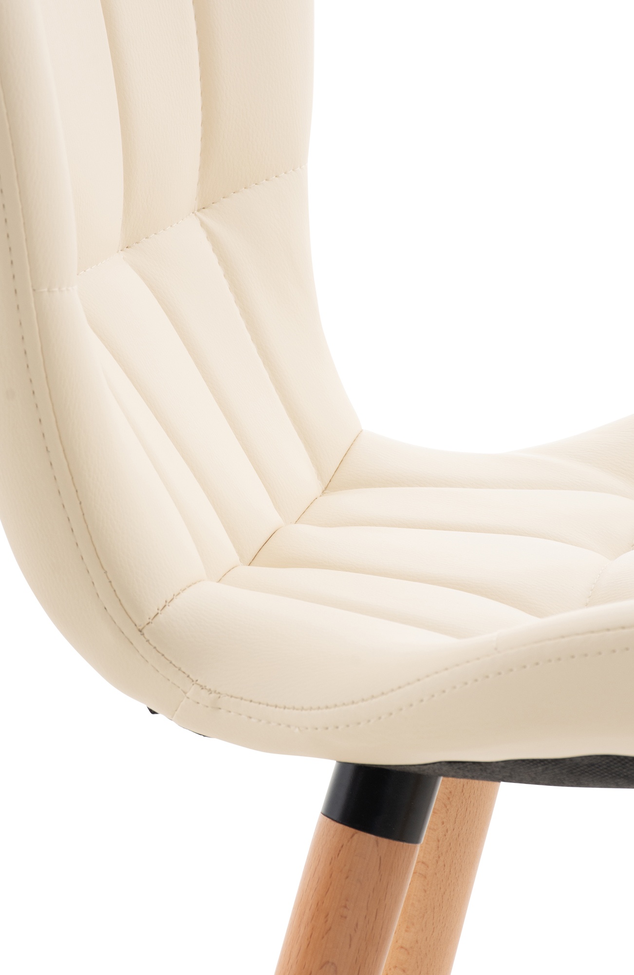 Chaise de salle à manger Elda en similicuir