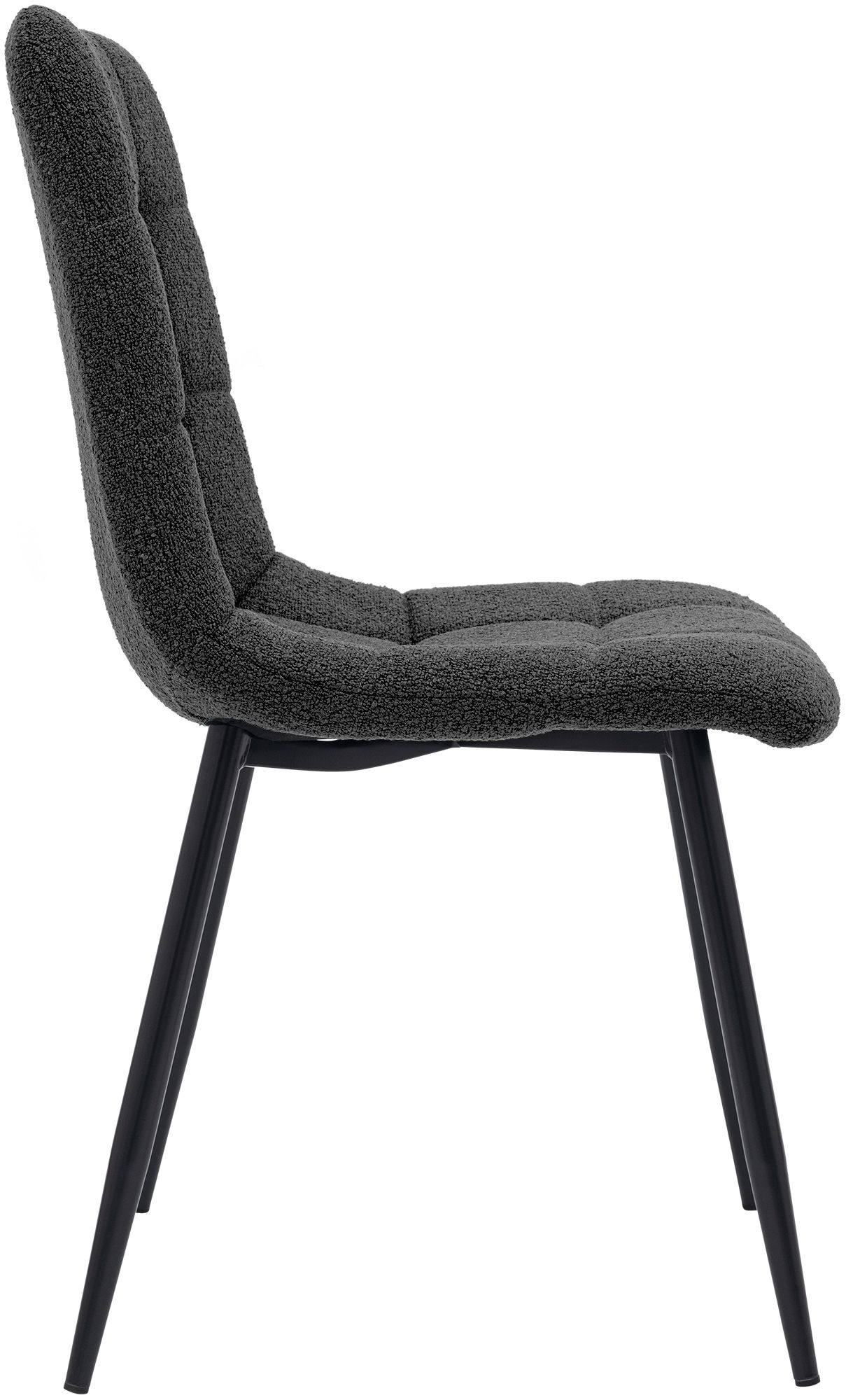 Chaise de salle a manger Antibes en tissu teddy