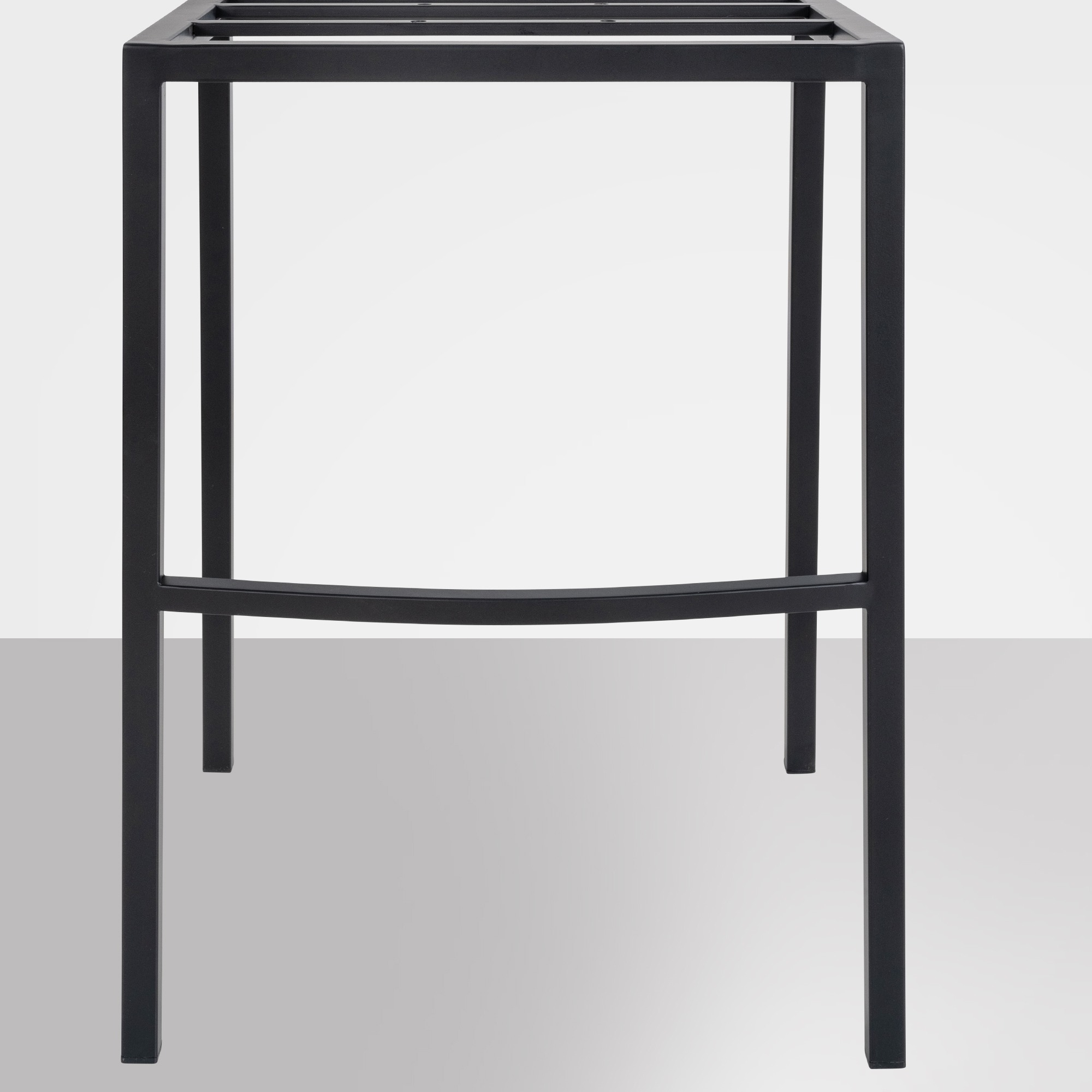 Tabouret de bar Damaso feutre avec piètement à quatre pieds