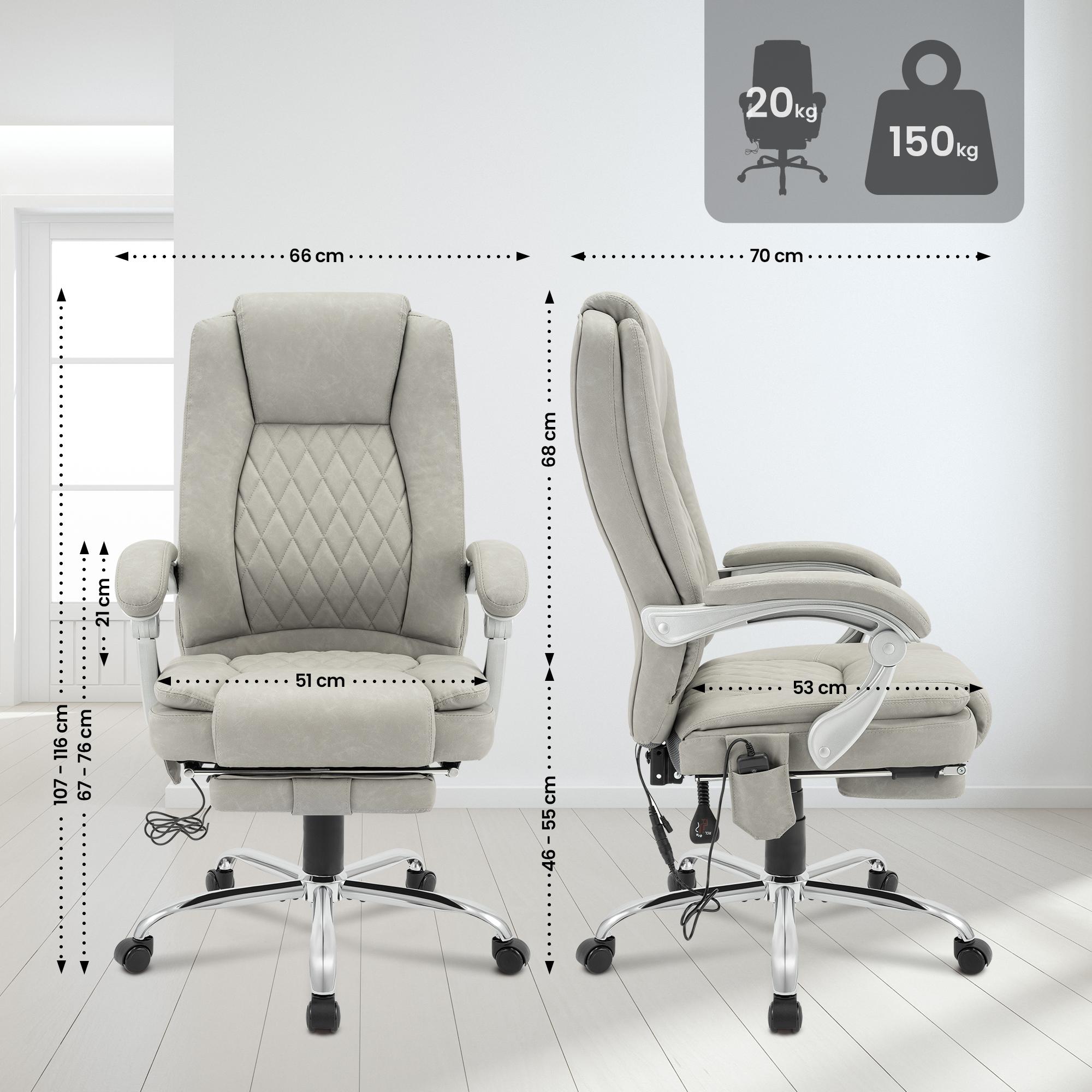Chaise de bureau Rubia avec fonction massage
