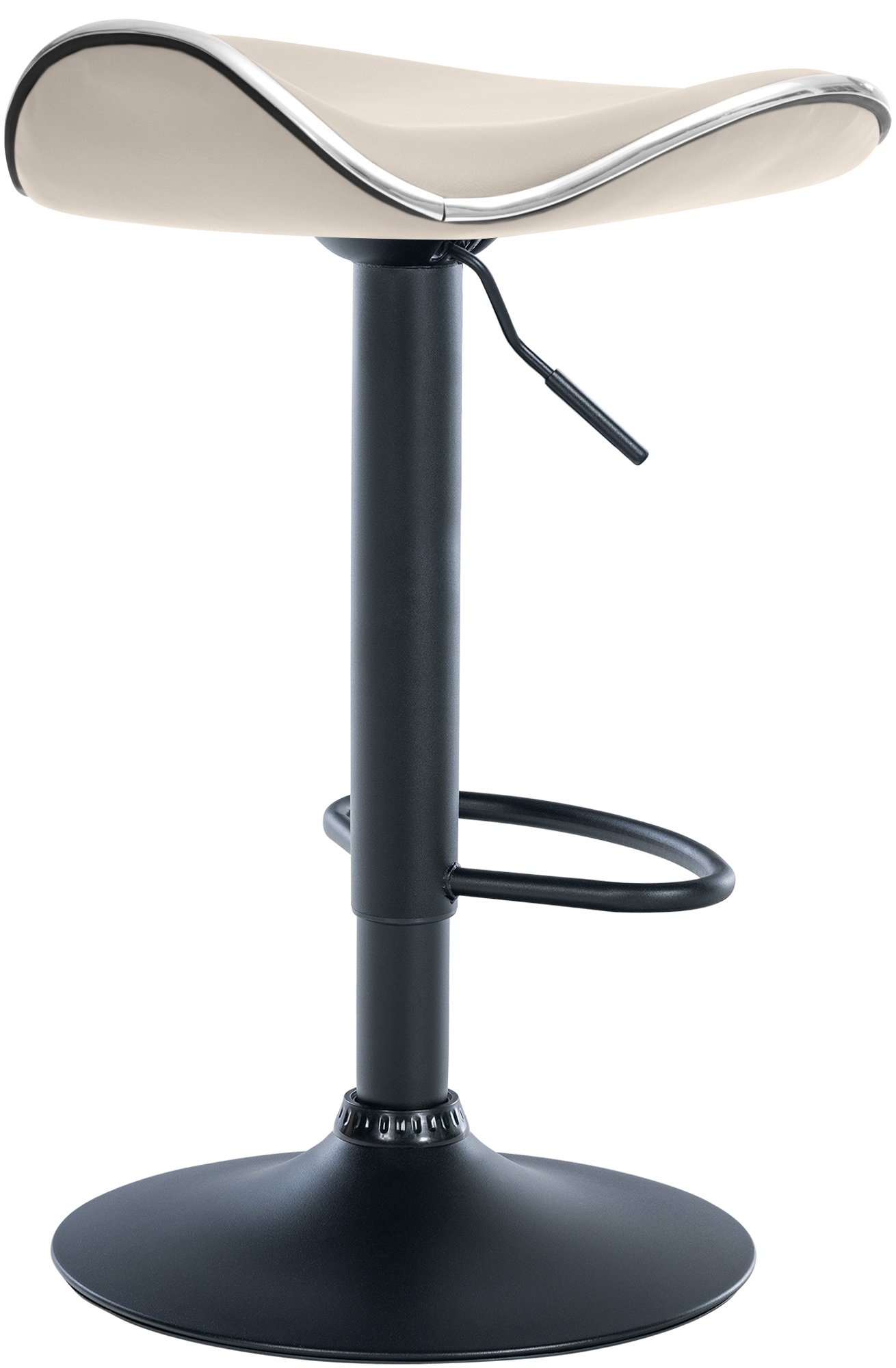Tabouret de bar Shanghai similicuir avec pied en métal