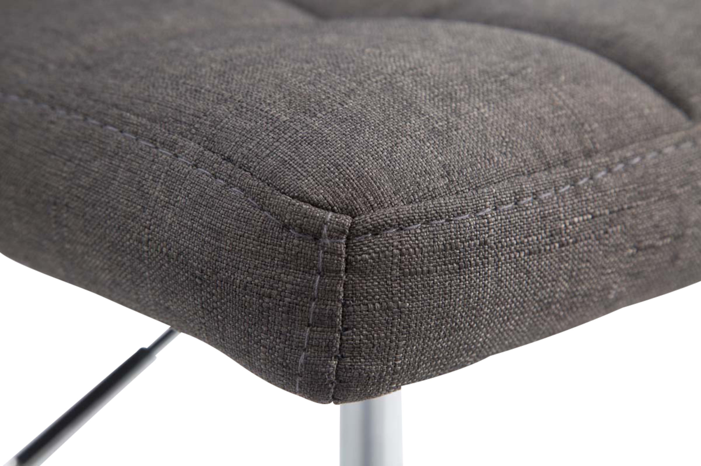 Lot de 4 chaises lounge Palma V2 en Tissu ajustable et pivotant