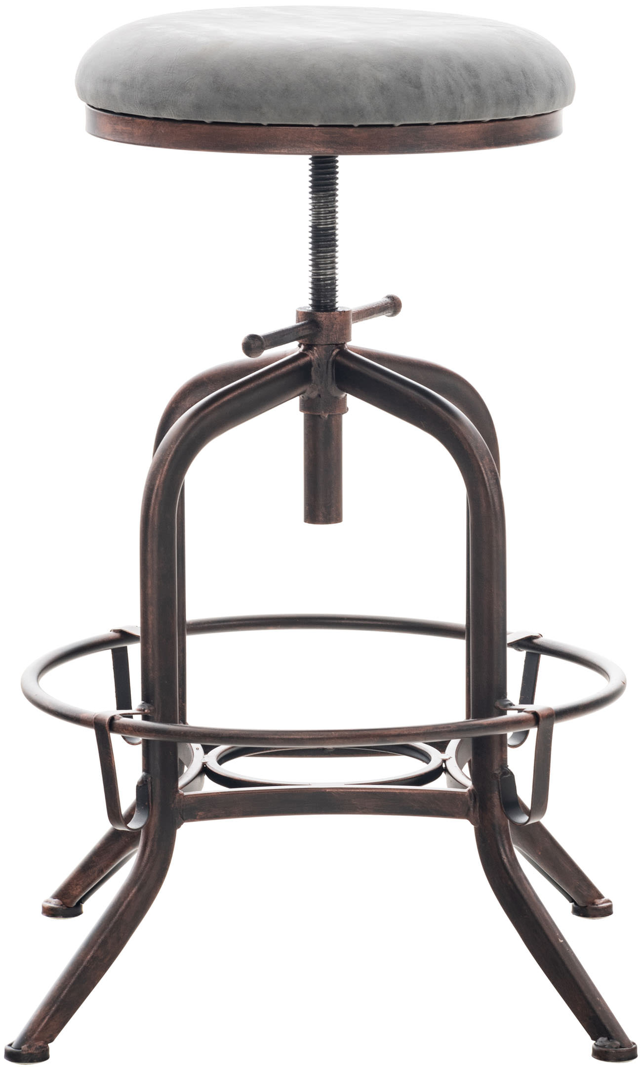 Tabouret de bar Avadi style industriel en similicuir inspiration