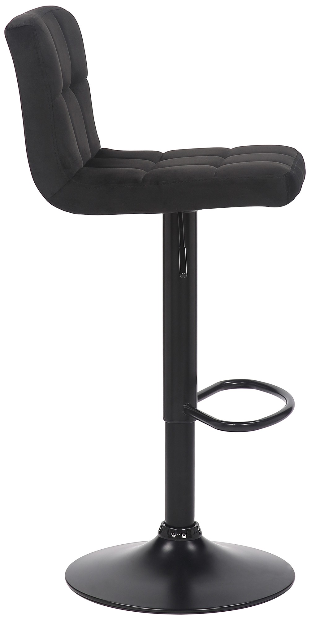 Lot de 4 tabourets de bar Feni velours