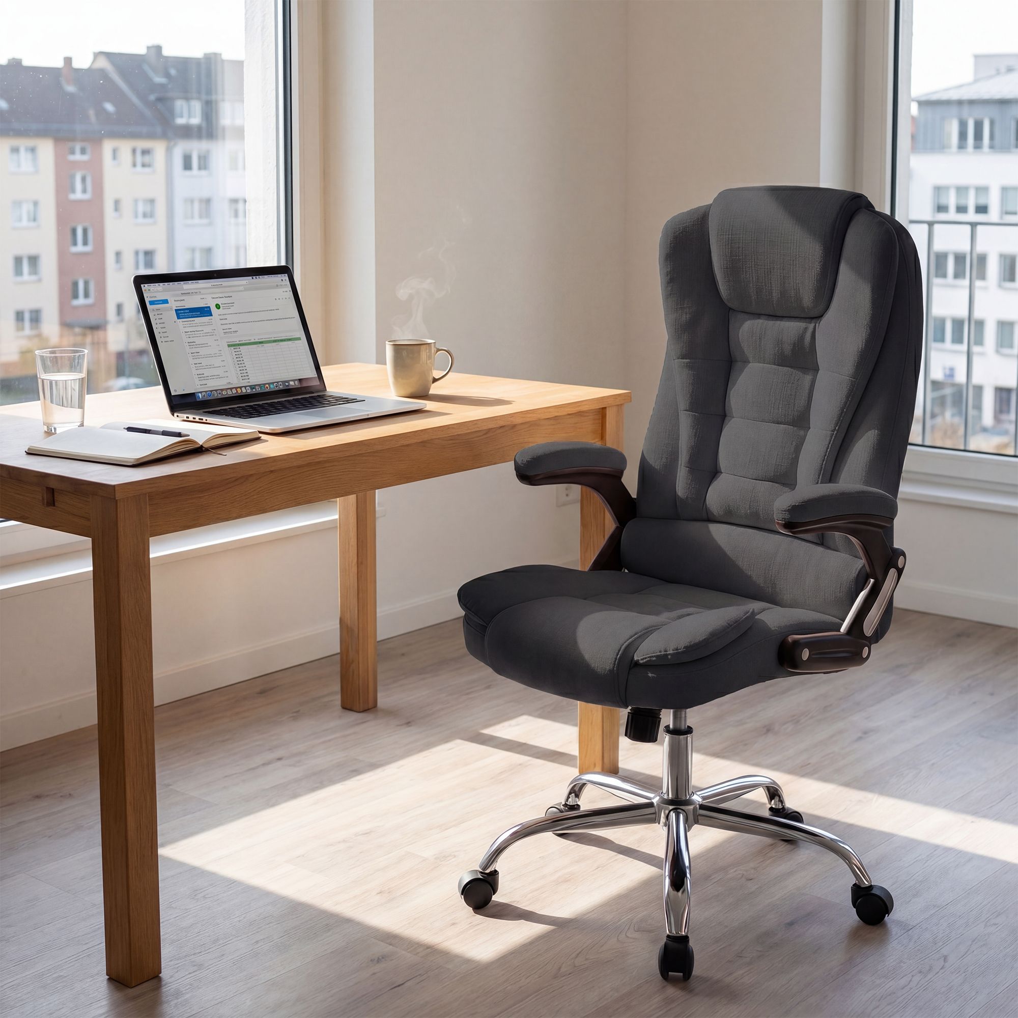 Chaise de bureau Thor Tissu