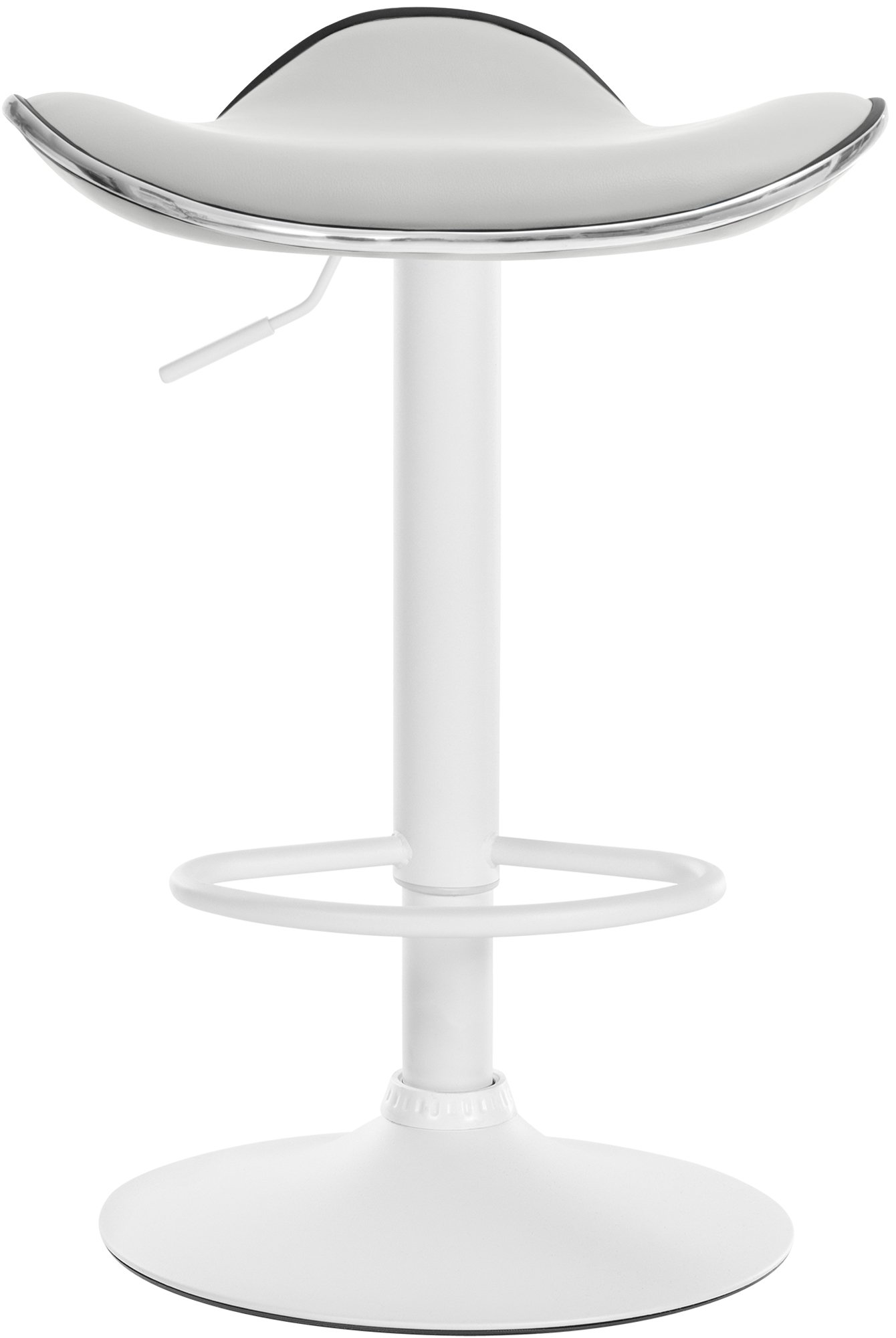 Tabouret de bar Shanghai similicuir avec pied en métal