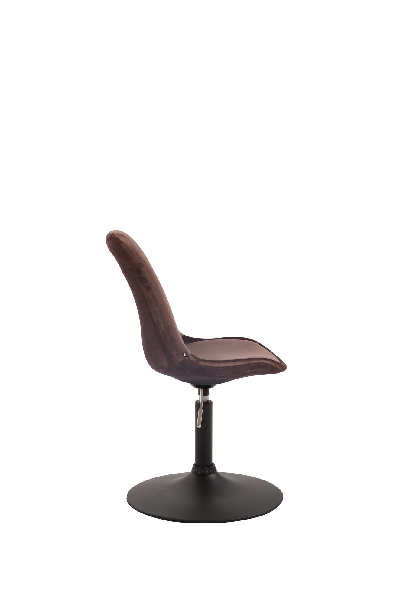Chaise de salle à manger Maverick en velours avec pied trompette
