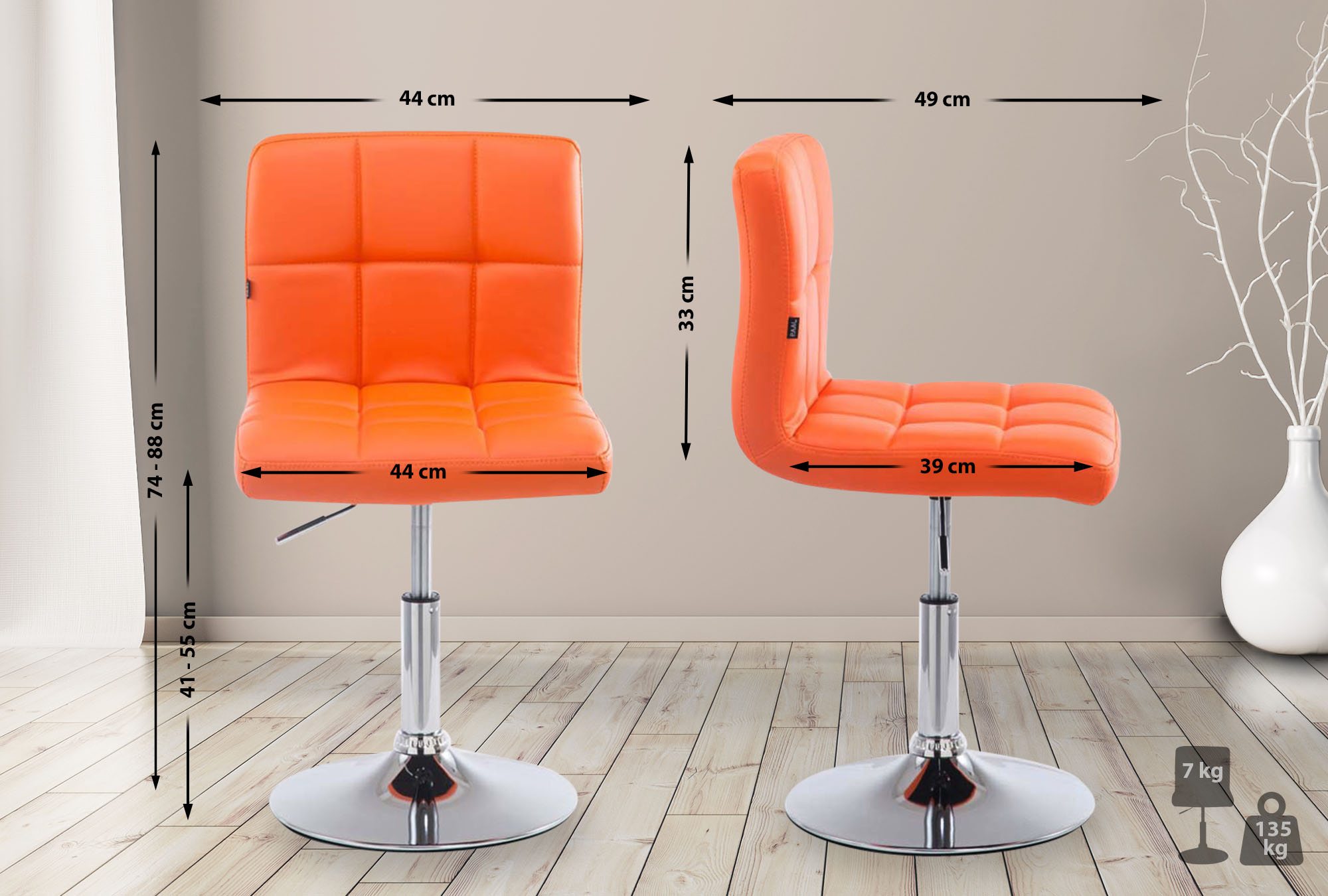 Chaise lounge Palma V2 similicuir