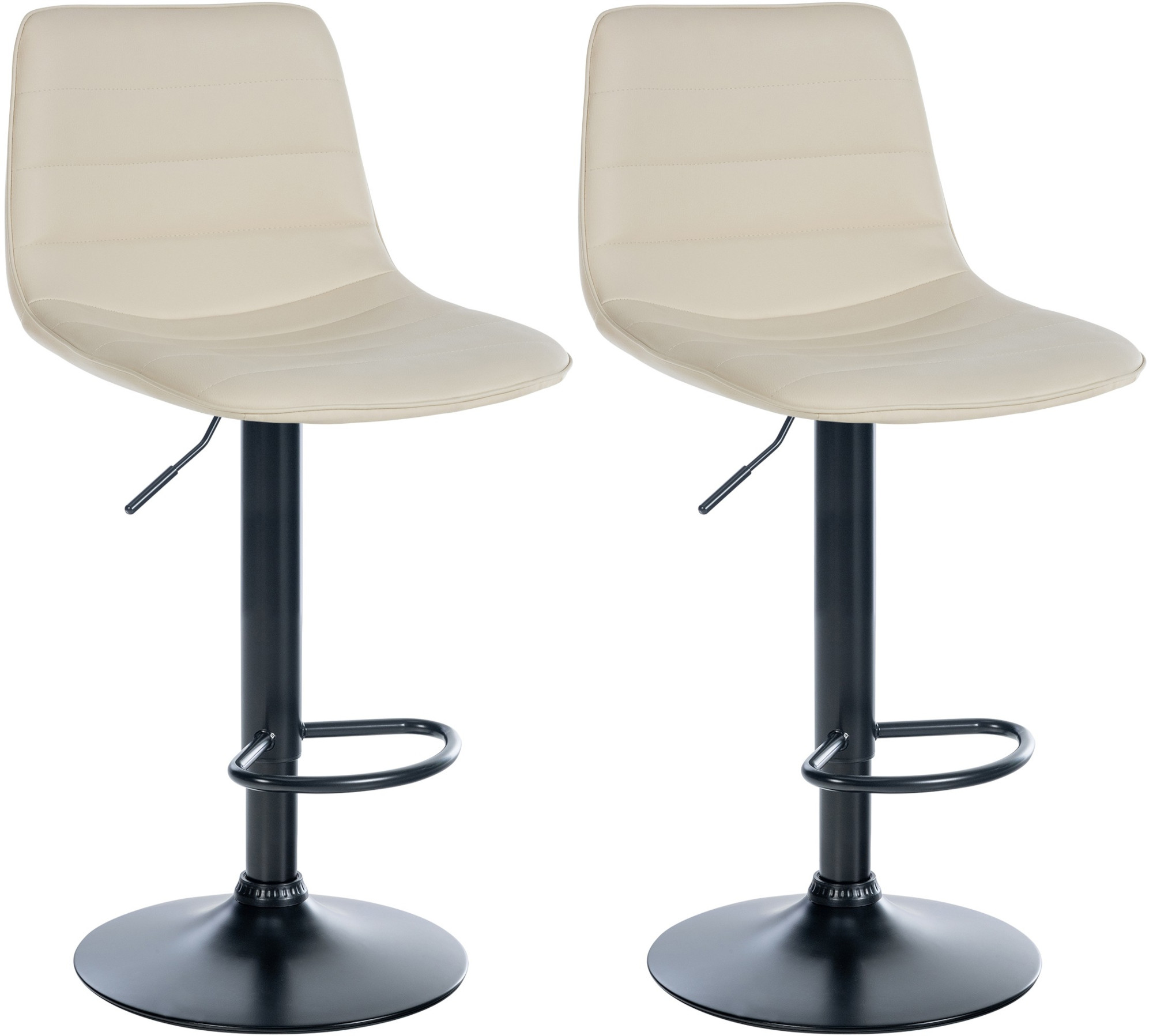 Lot de 2 tabourets de bar Lex similicuir