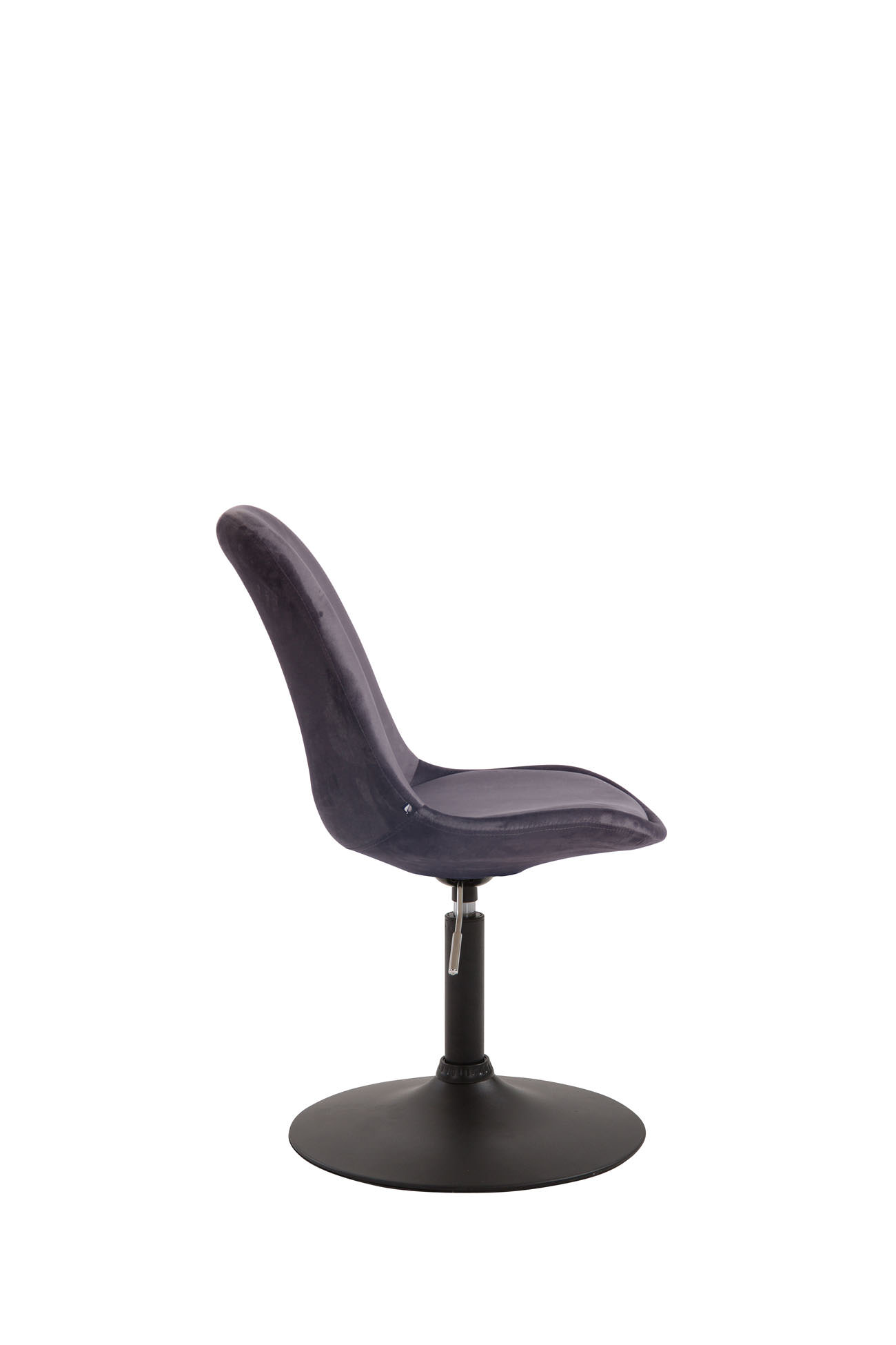 Chaise de salle à manger Maverick en velours avec pied trompette