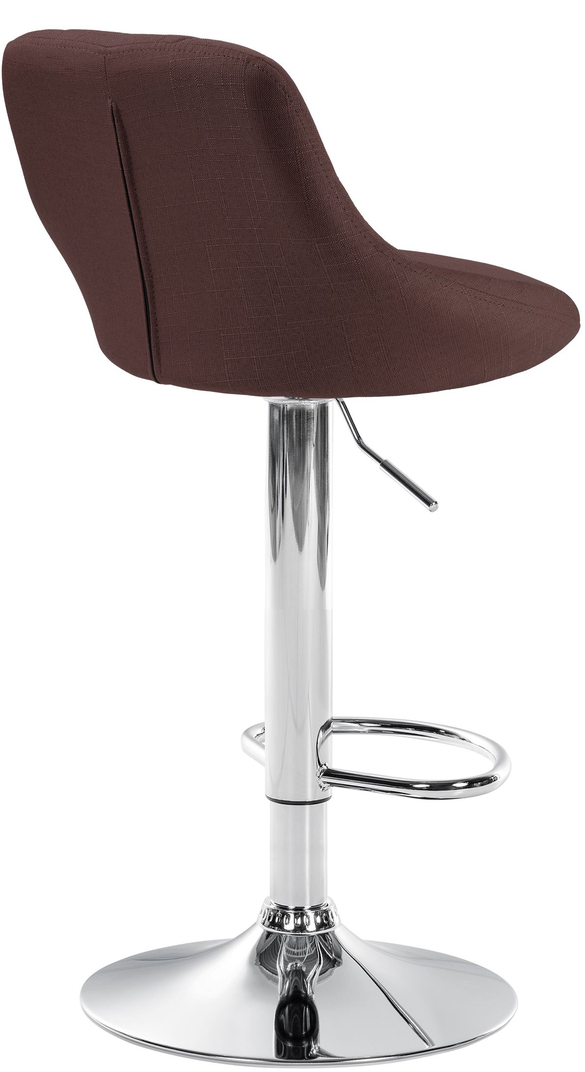 Tabouret de bar Lazio en Tissu Hauteur réglable siège pivotant