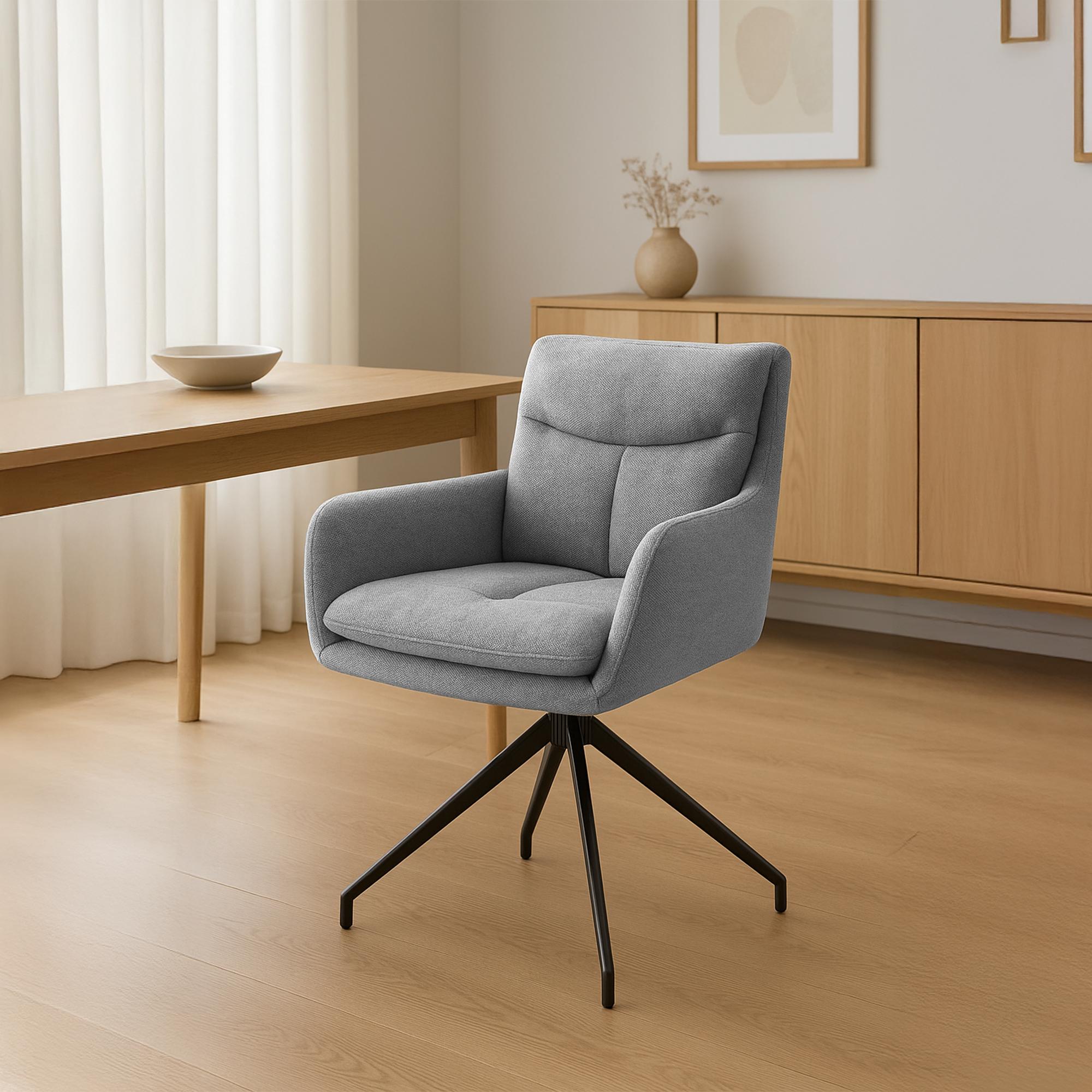 Chaise de salle à manger Somers Tissu