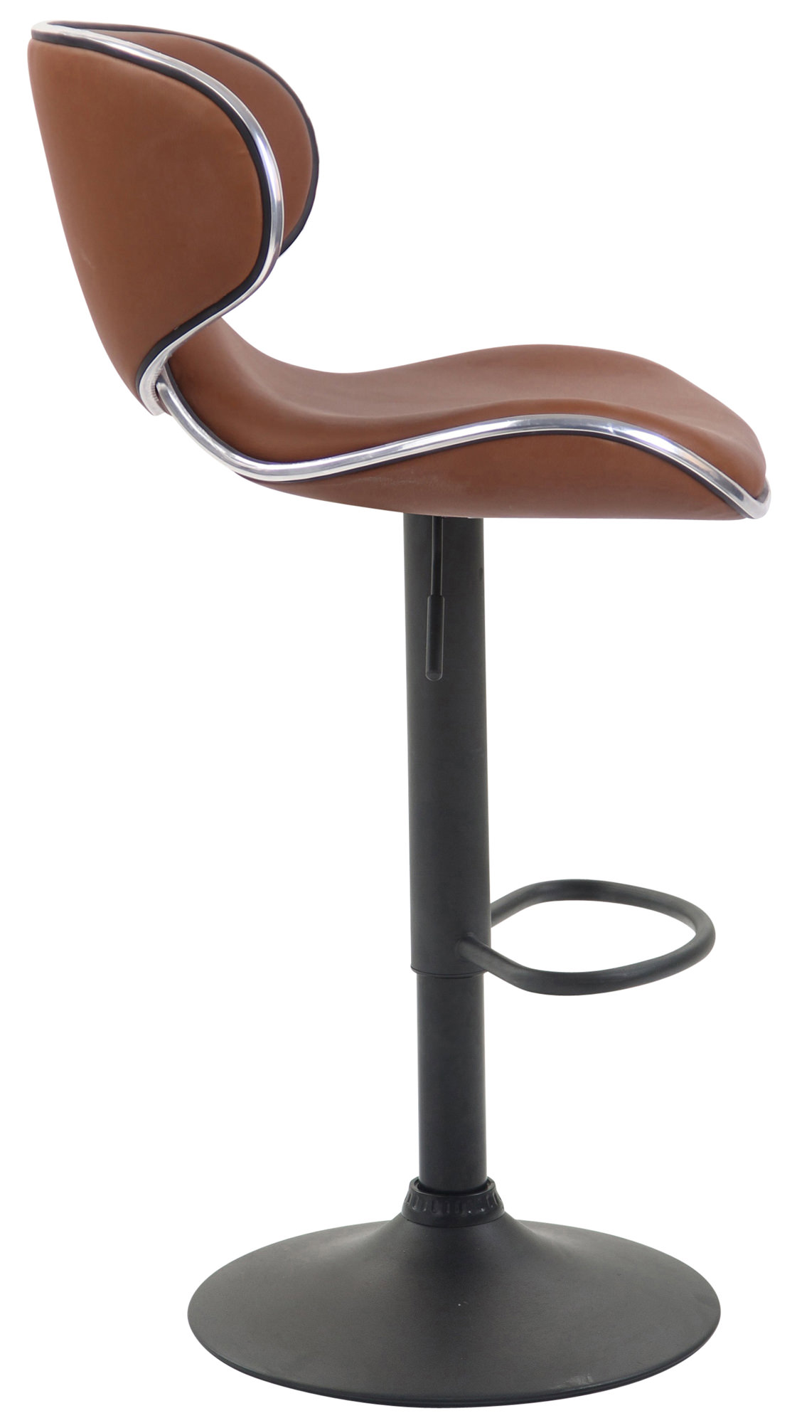 Tabouret de bar Las Vegas V2 similicuir avec pied en métal