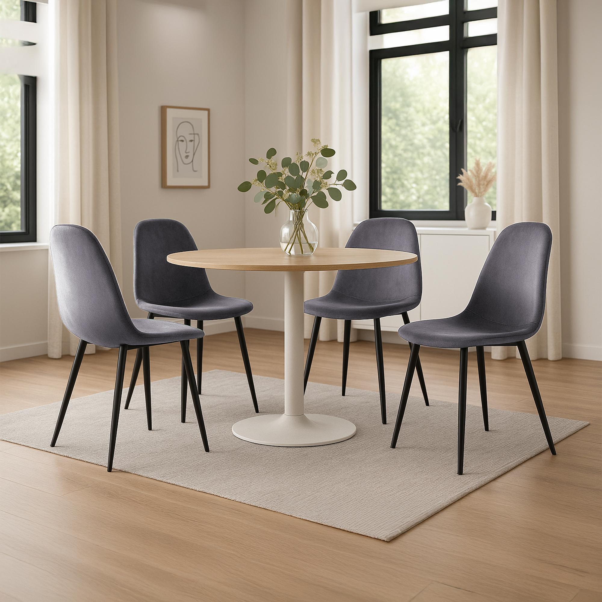 Set de 4 chaises de salle à manger Napier