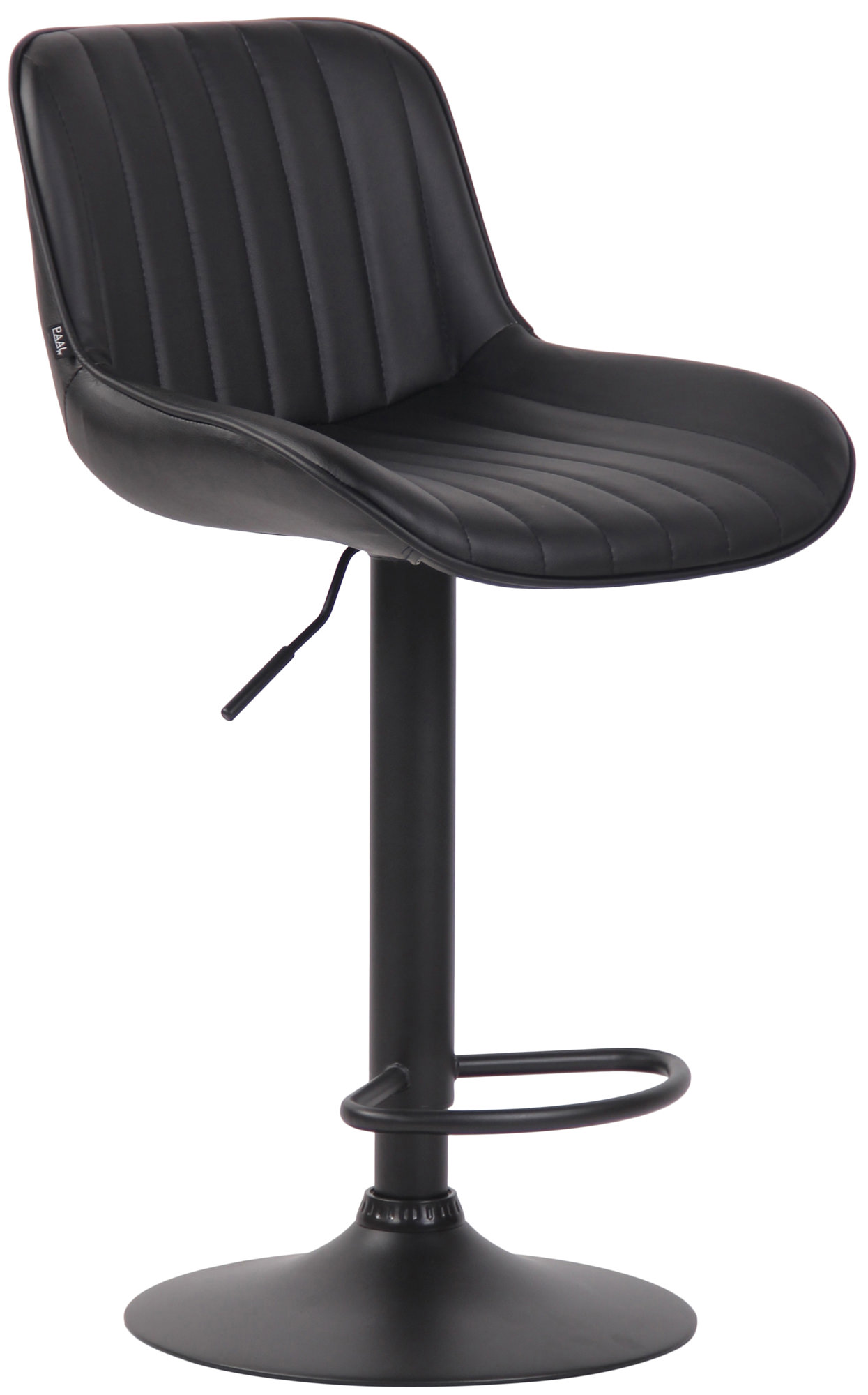 Lot de 2 Tabourets de bar Lentini en Similicuir Pied trompette en Métal
