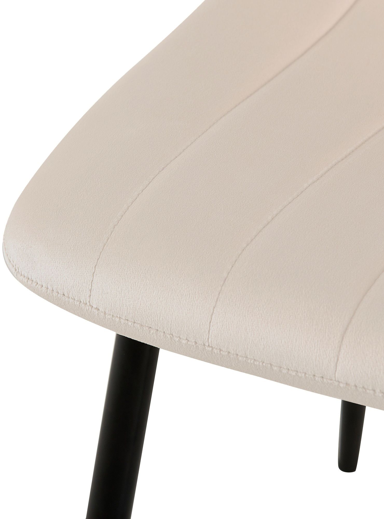 Chaise de salle à manger Dijon avec Piètement en métal noir