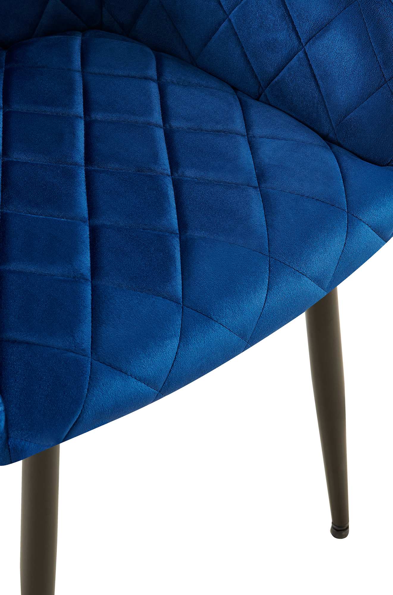 Lot de 2 chaises de salle à manger Monett velours