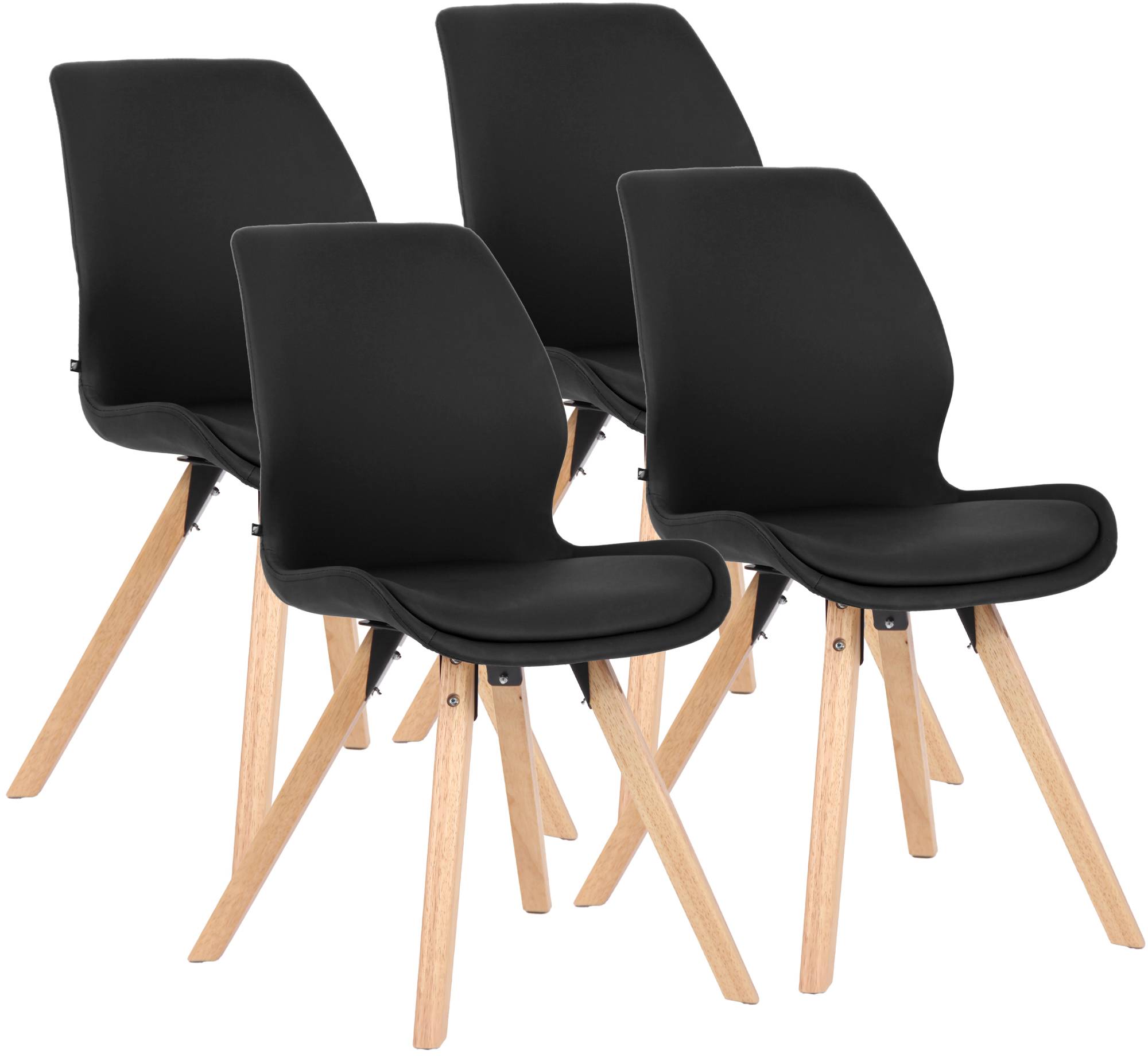 Lot de 4 chaises Luna