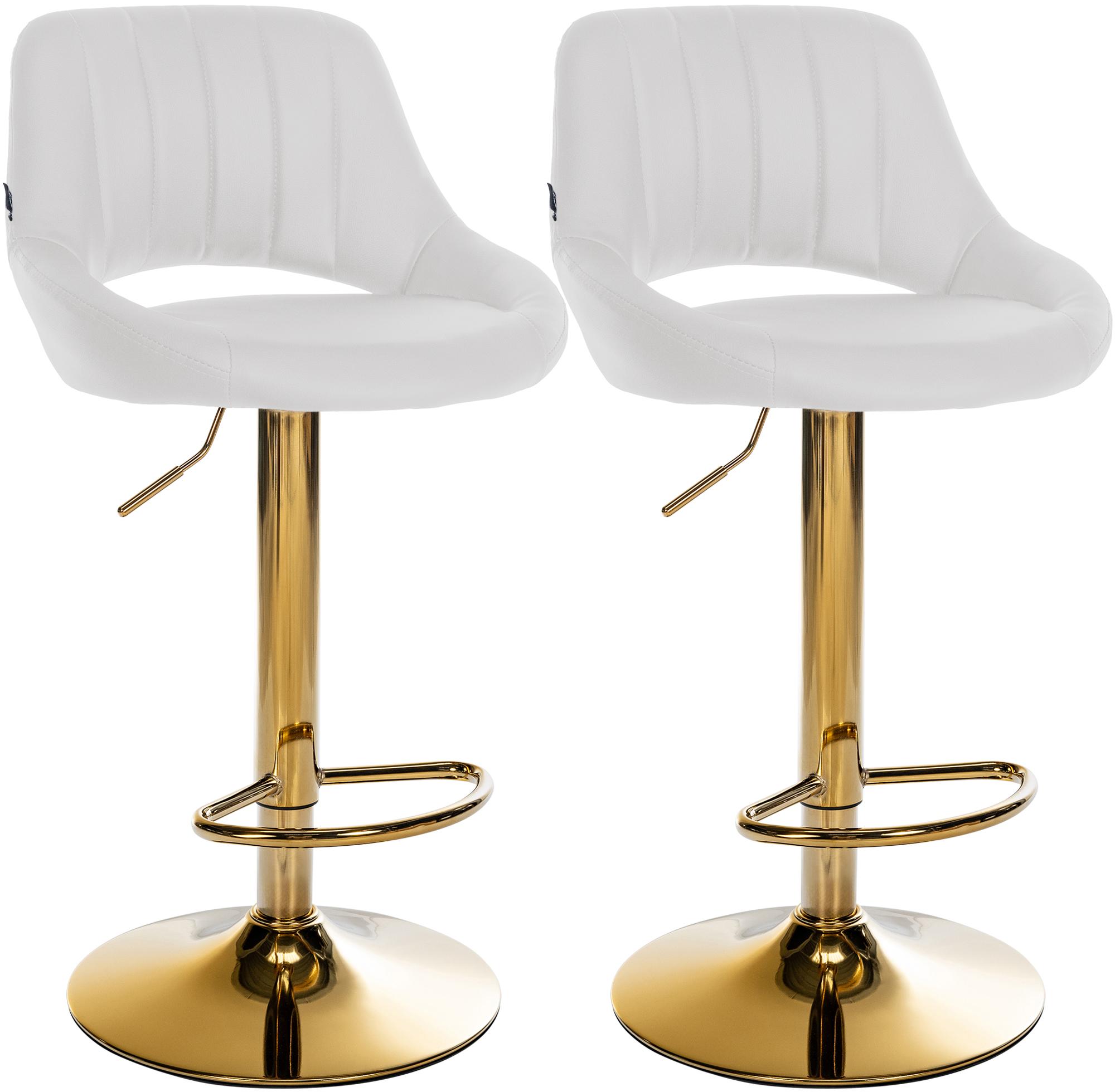 Lot de 2 tabourets de bar Milet en similicuir
