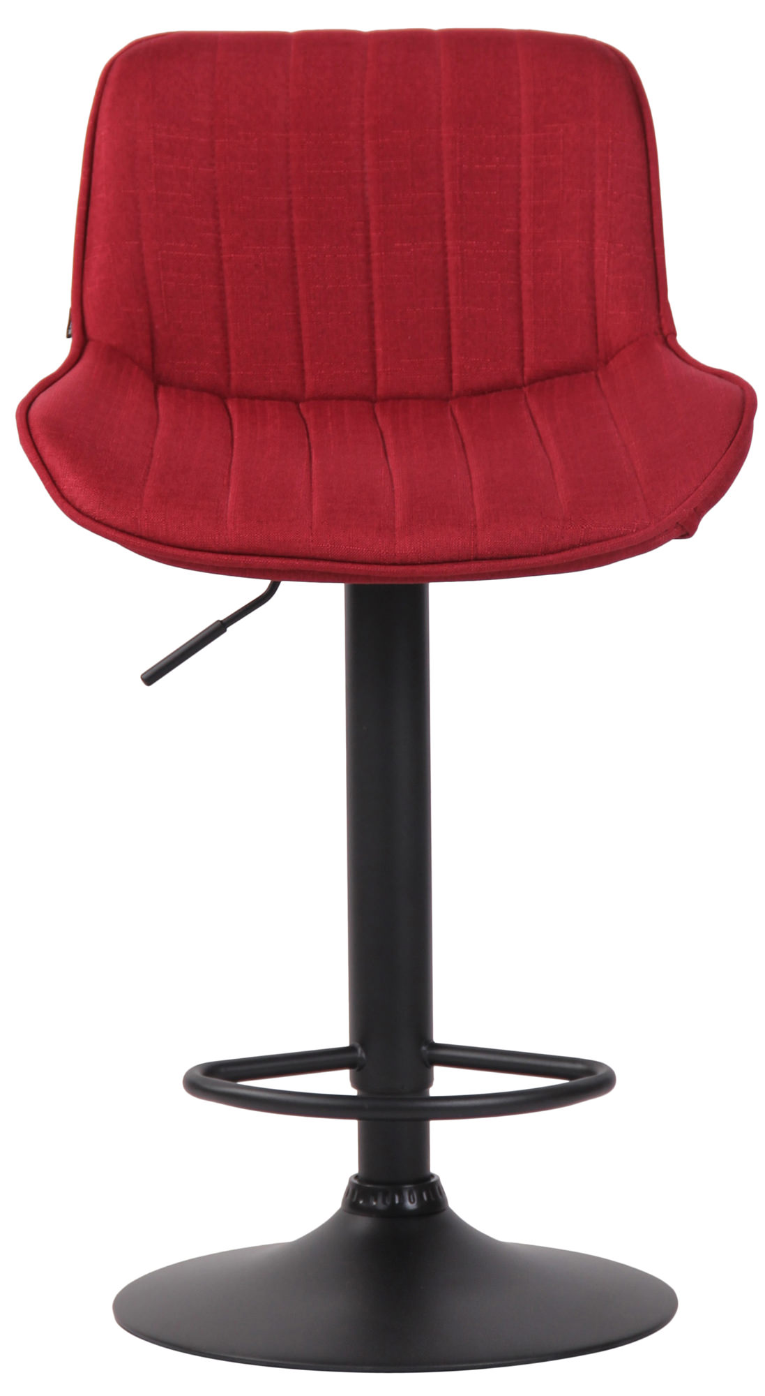 Tabouret de bar Lentini en Tissu avec Piètement trompette en Métal