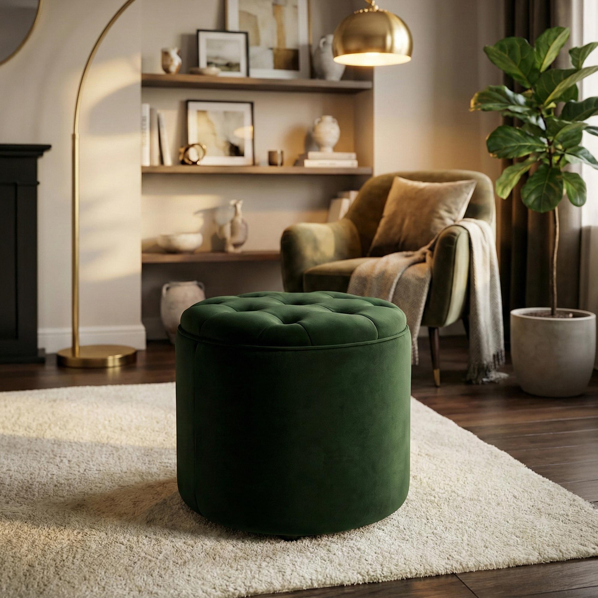 Tabouret Pantin en velours