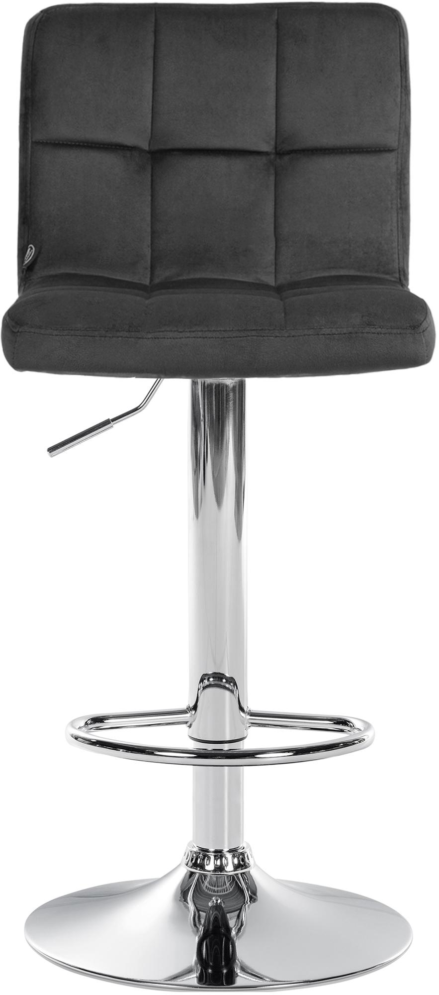 Lot de 2 tabourets de bar Peru velours