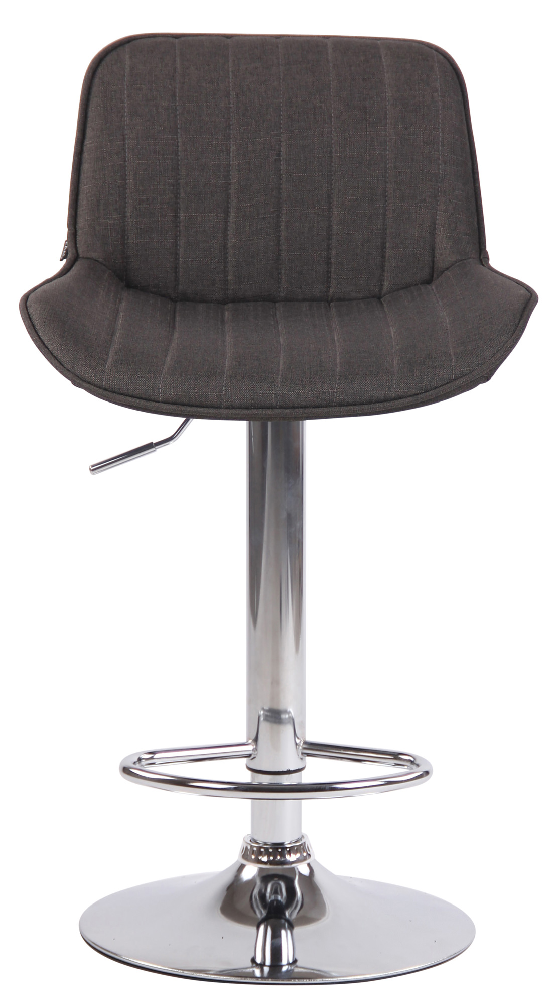 Tabouret de bar Lentini en Tissu avec Piètement trompette en Métal