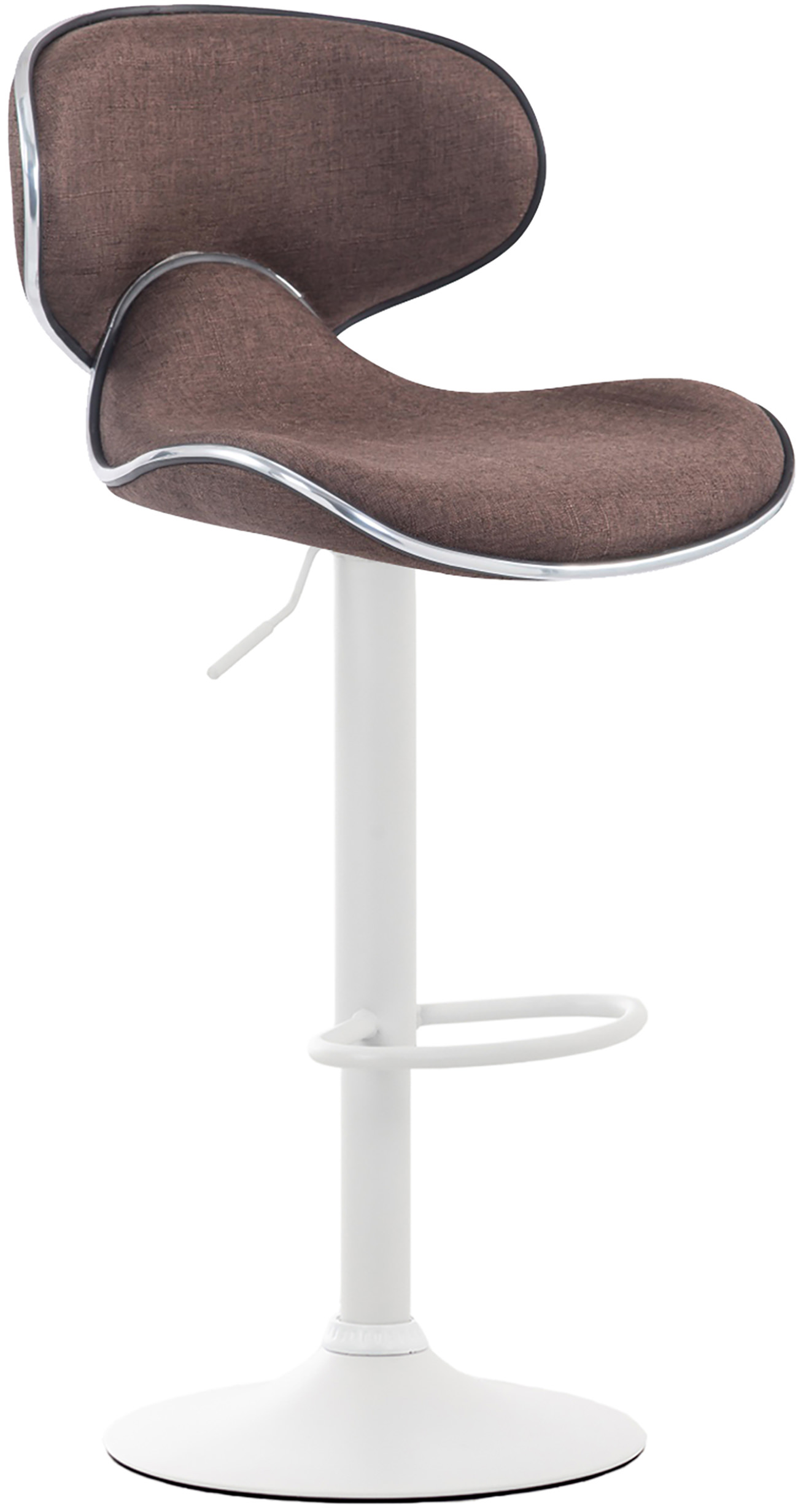 Tabouret de bar Las Vegas V2 en tissu avec pied en métal