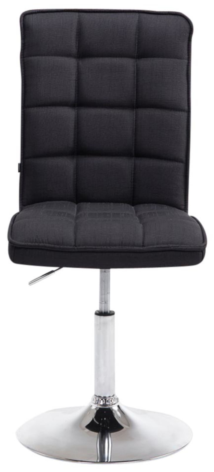 Lot de 2 chaises de salle à manger Peking V2 en tissu avec pied trompette