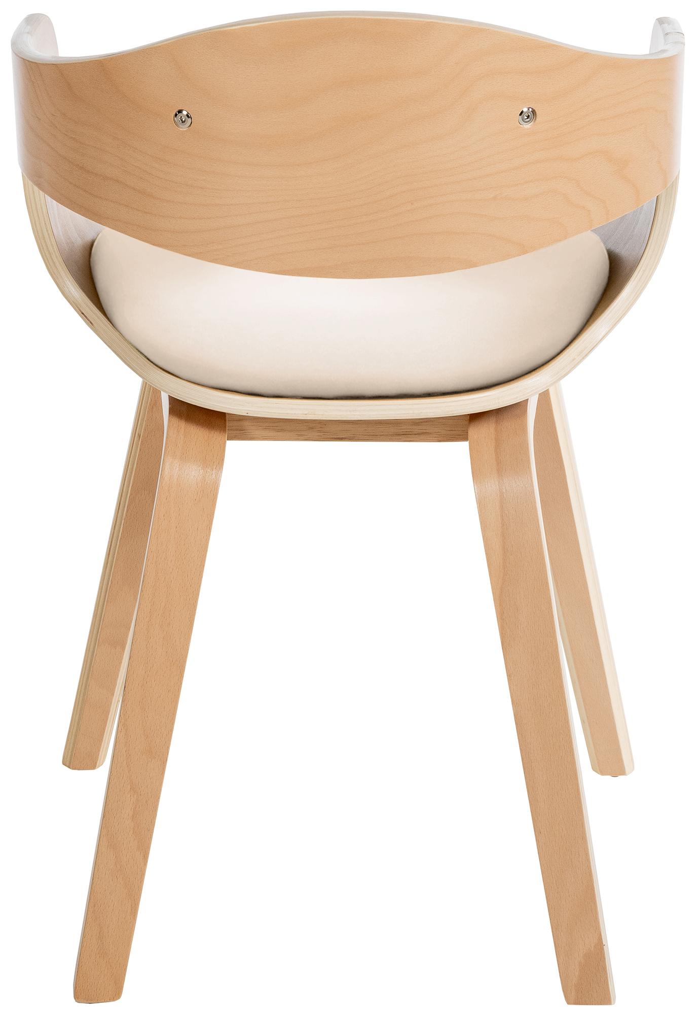 Chaise retro Kingston en similicuir