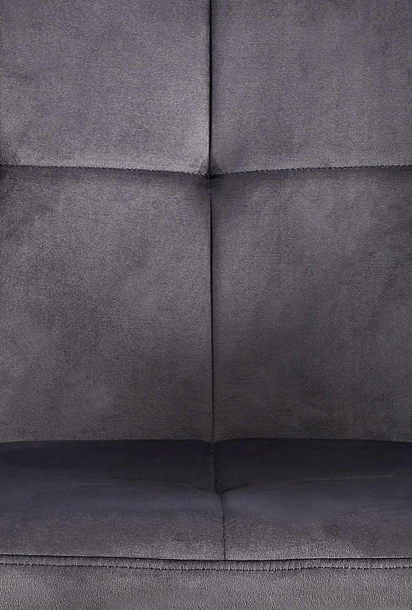 Lot de 4 Chaises de salle à manger Emia en Velours avec Piètement en Métal noir