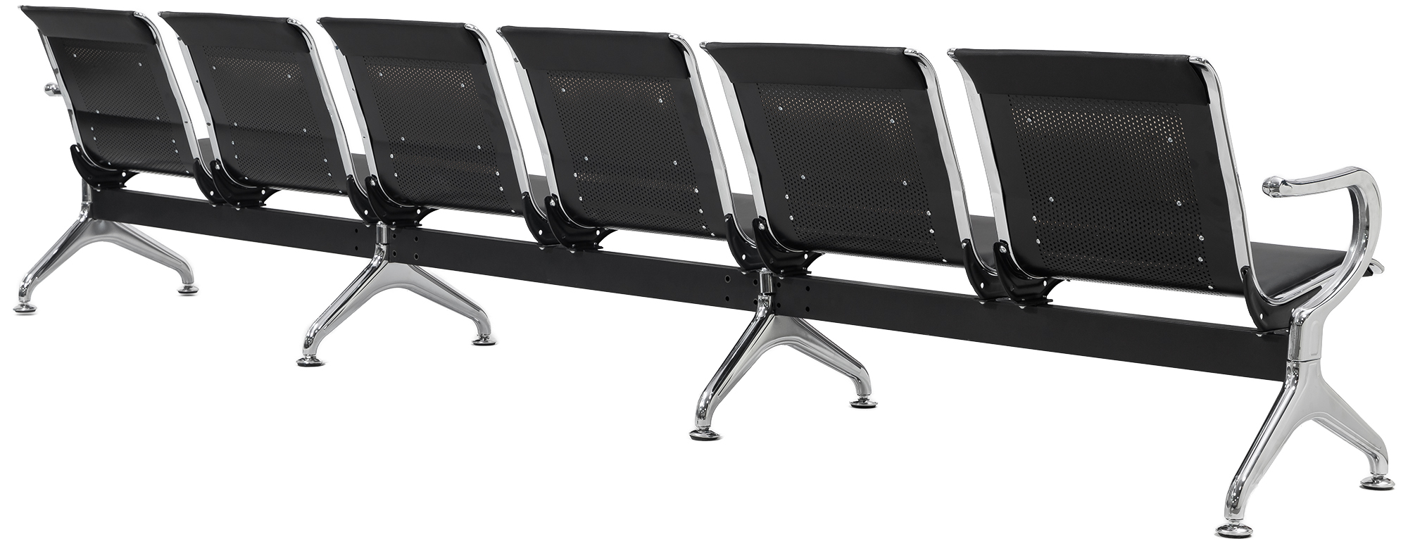 Banc d'attente Frankfurt - design moderne, assise confortable, montage facile, ideal pour halls et espaces publics