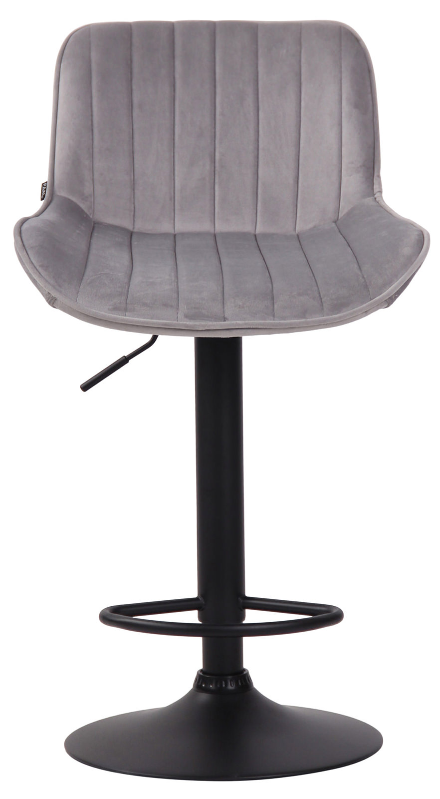 Lot de 2 Tabourets de bar Lentini en Velours Pied trompette en Métal