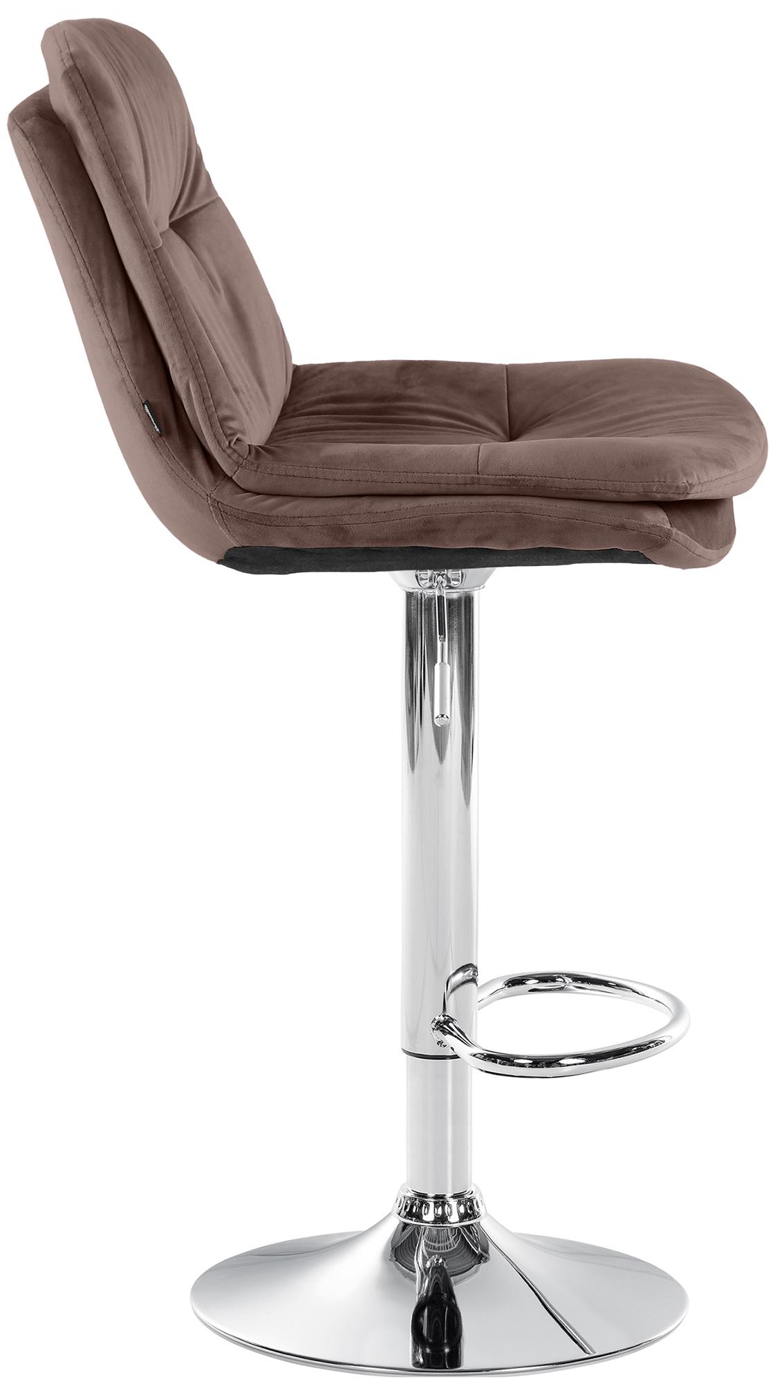 Tabouret de bar Laurel velours