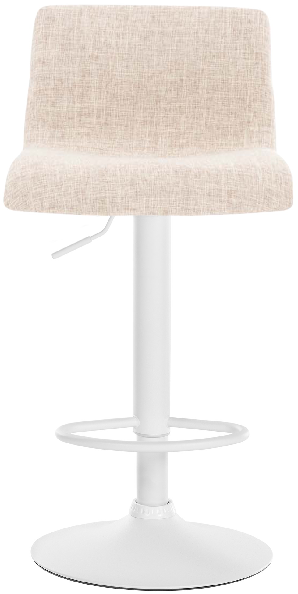 Tabouret de bar Hover Assise en Tissu Piètement Métal chromé