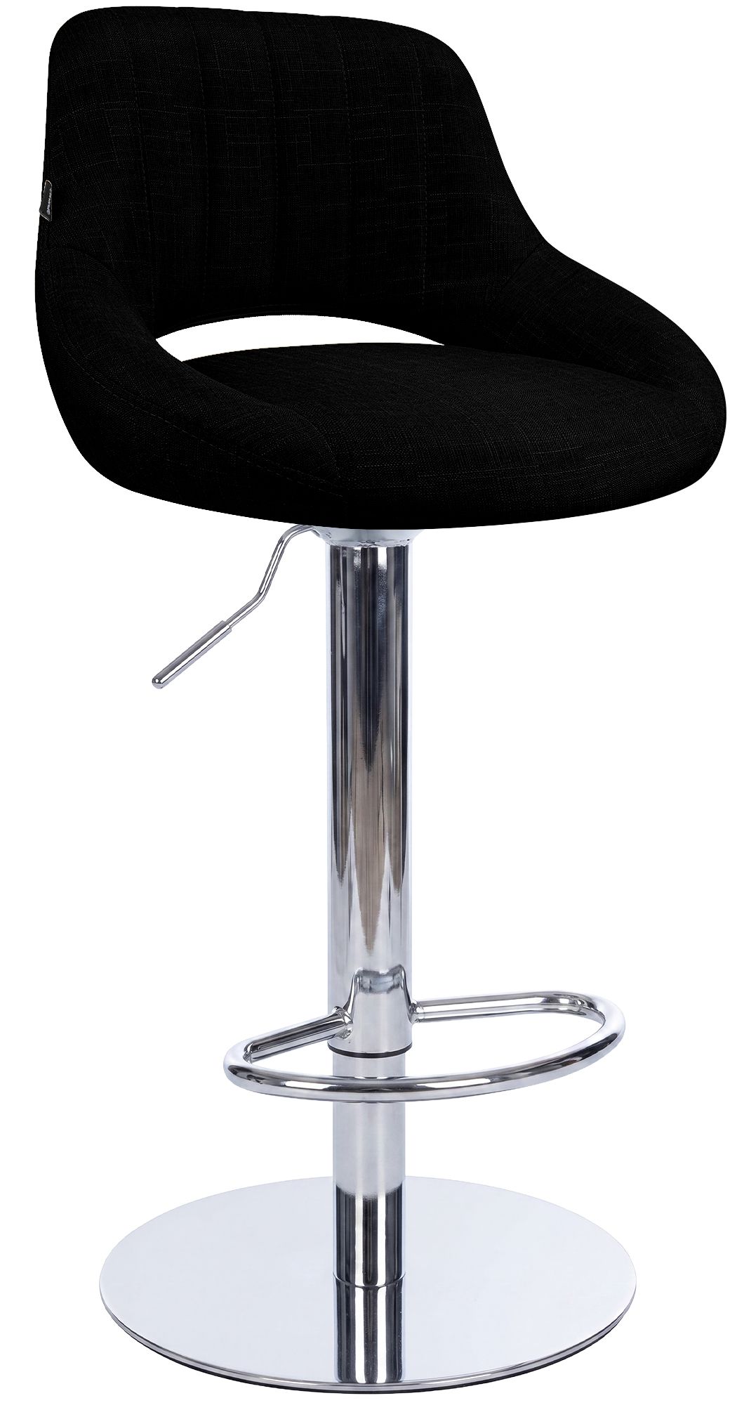 Tabouret de bar Milet avec structure stable chromée