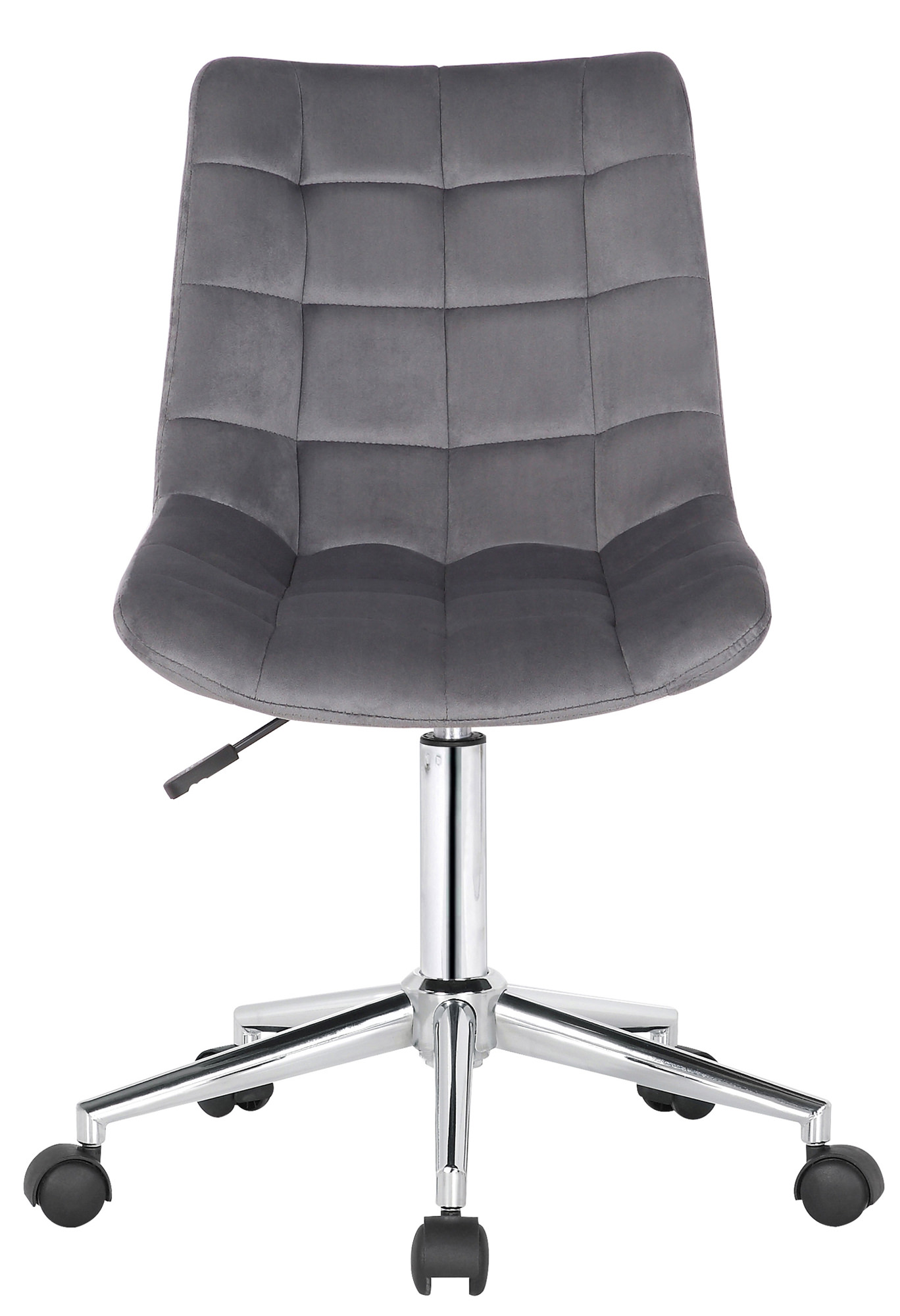 Chaise de bureau pivotant Medford en Velours avec Hauteur ajustable et Roulettes