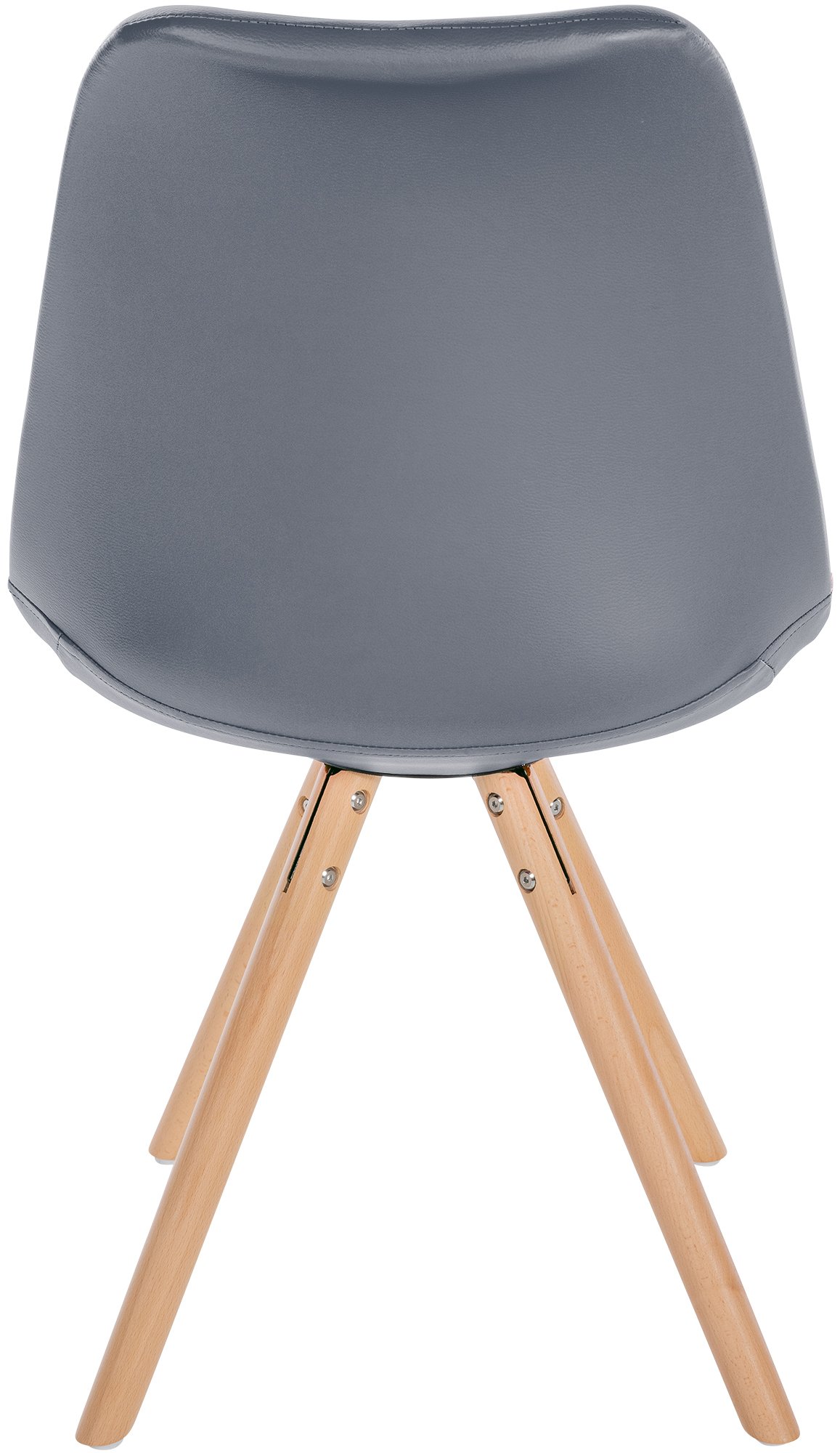Chaise de salle à manger Sofia en Similicuir avec Pieds en bois