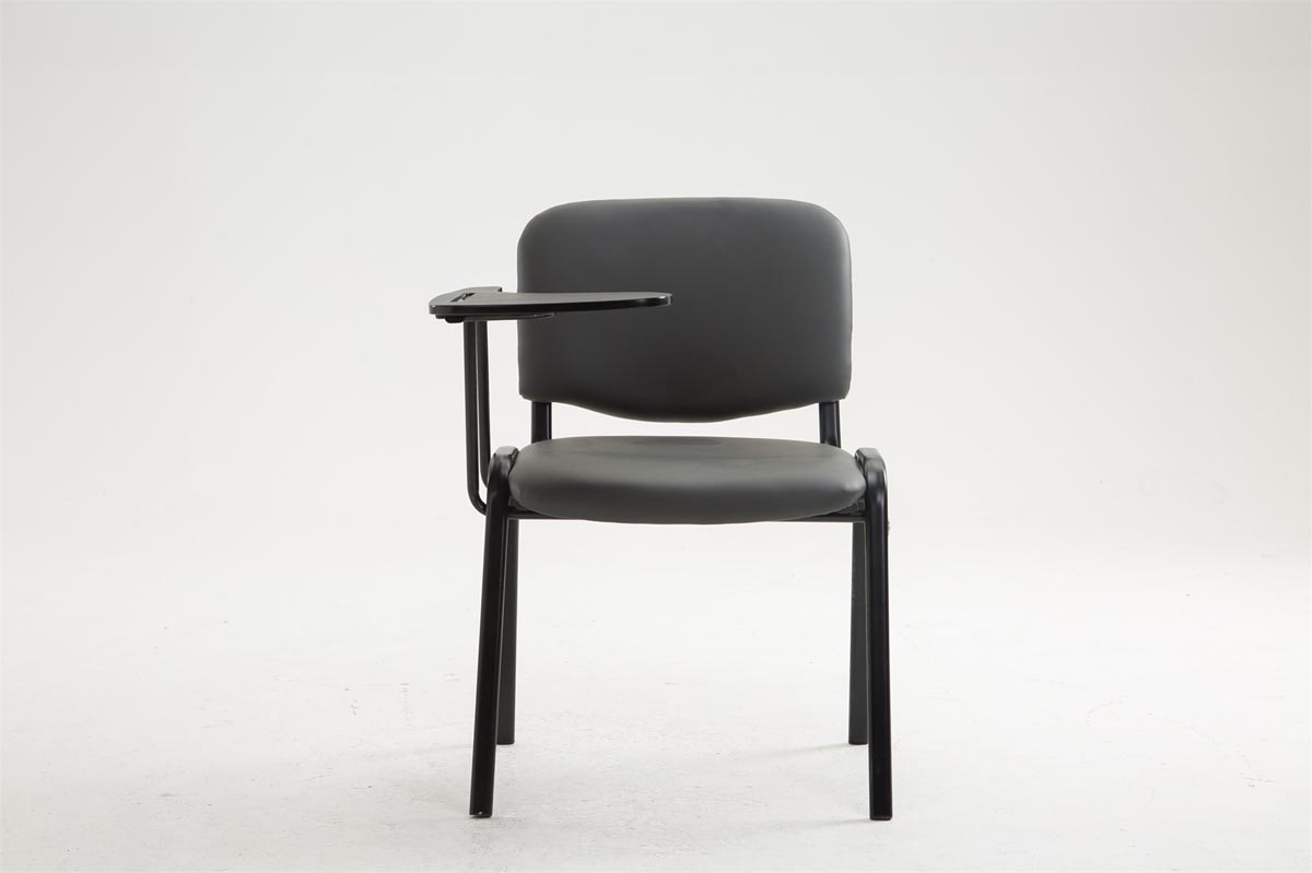 Chaise Ken en similicuir avec tablette rabattable