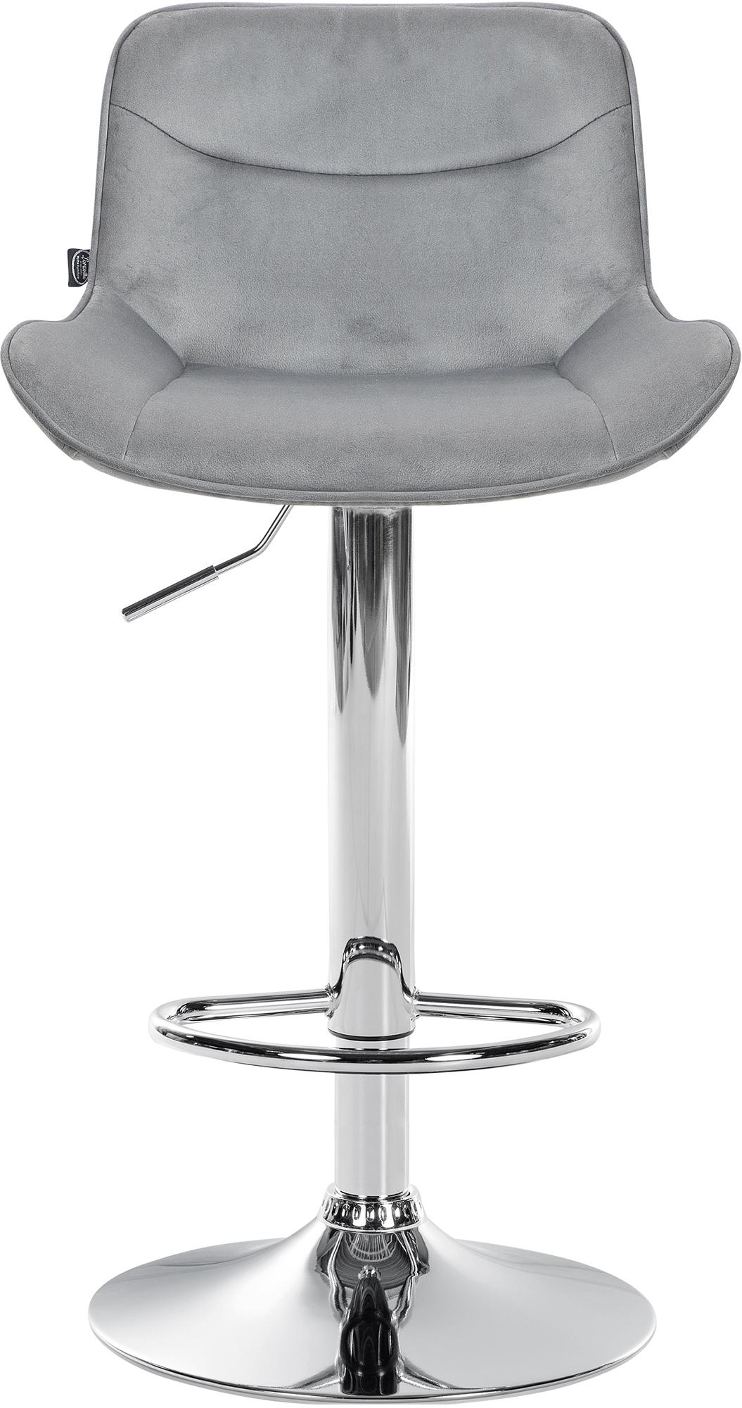 Tabouret de bar Vonore velours