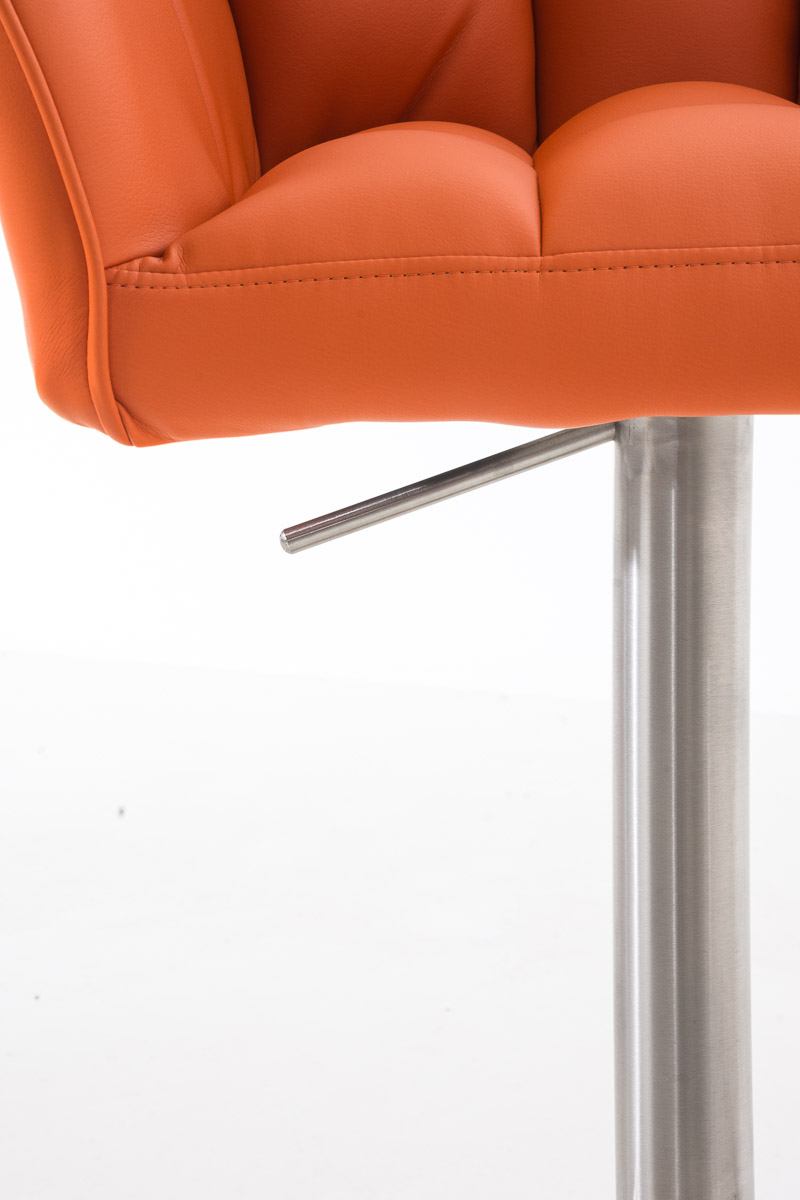 Lot de 2 tabourets de bar Damaso en similicuir