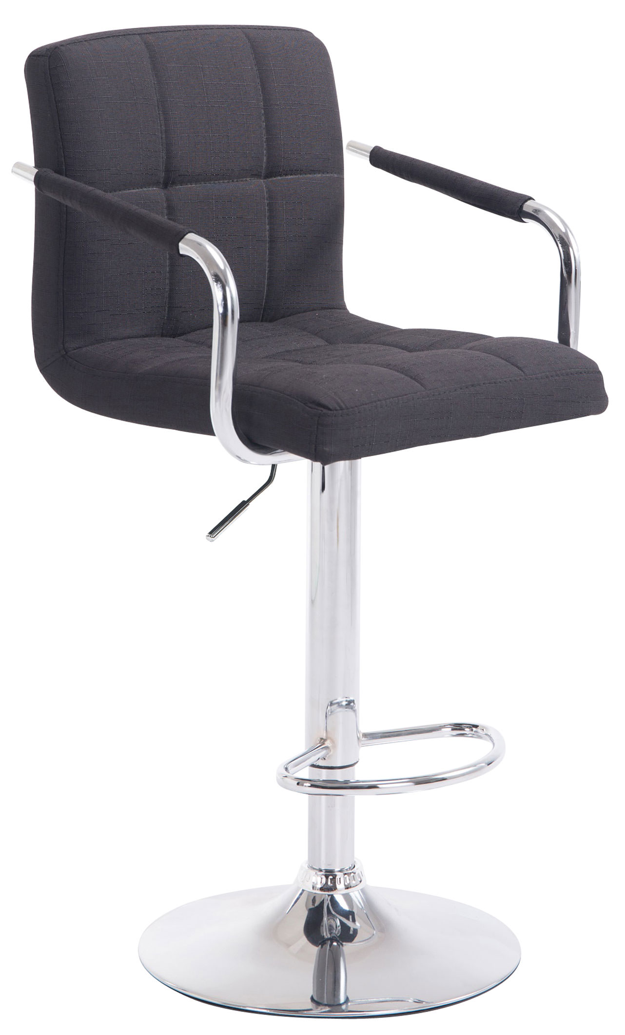 Tabouret de bar Lucy V2 en Tissu et piètement en Métal