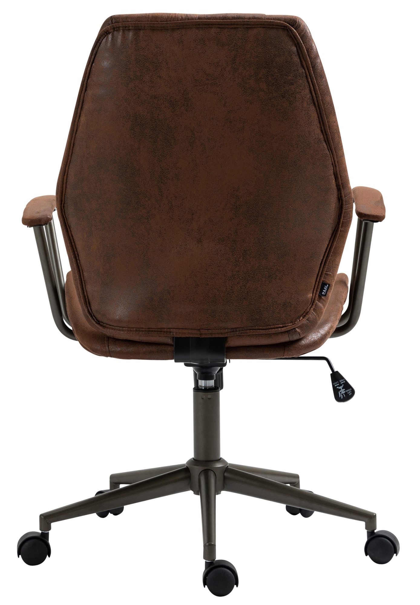 Fauteuil de bureau Retro Nampa en Similicuir ajustable et pivotant