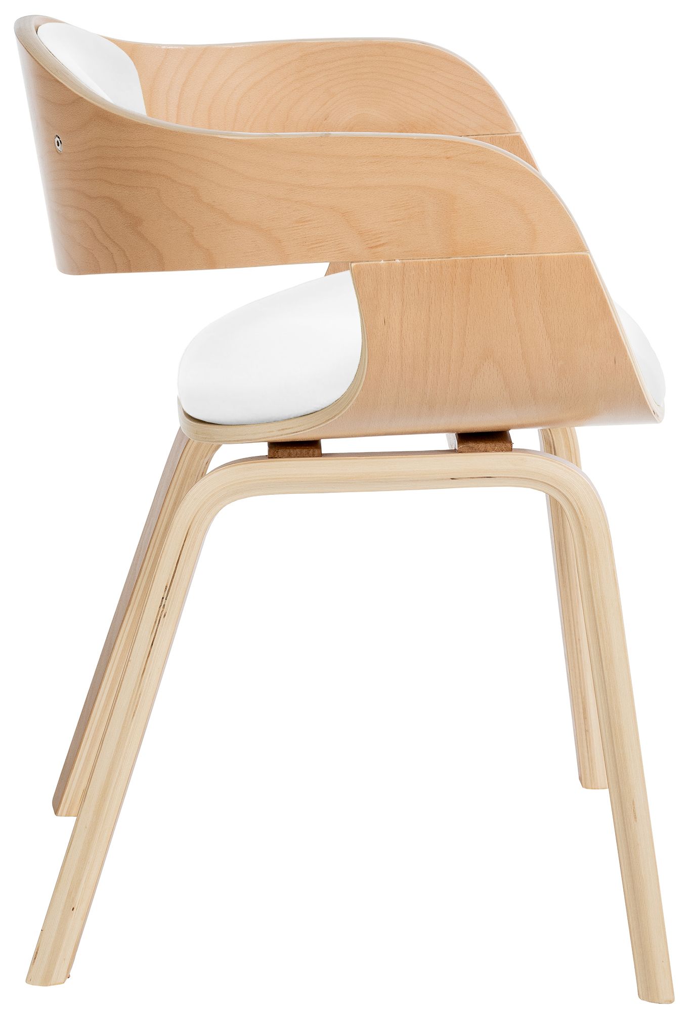 Chaise retro Kingston en similicuir