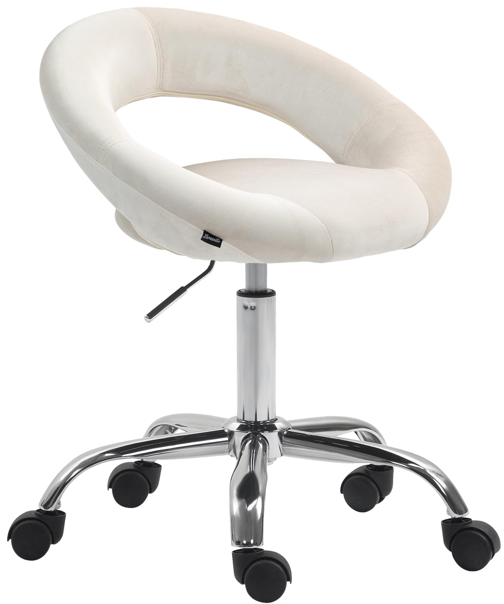 Tabouret de travail Olinda velours
