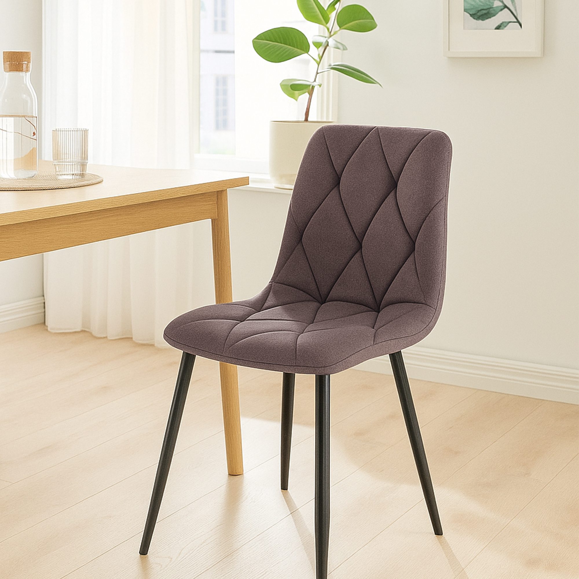 Lot de 2 chaises de salle à manger Clairton