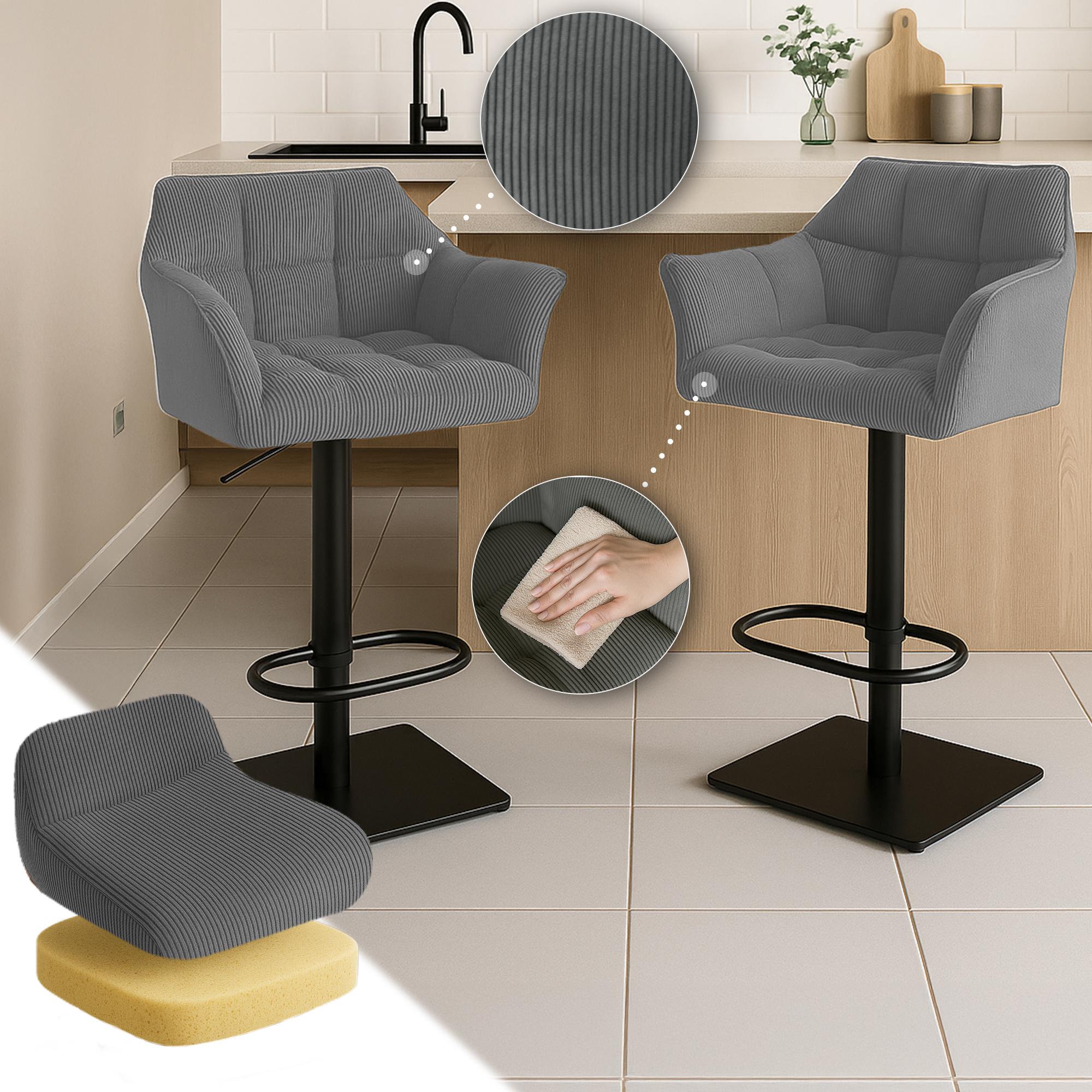 Tabouret de bar Damaso Cord