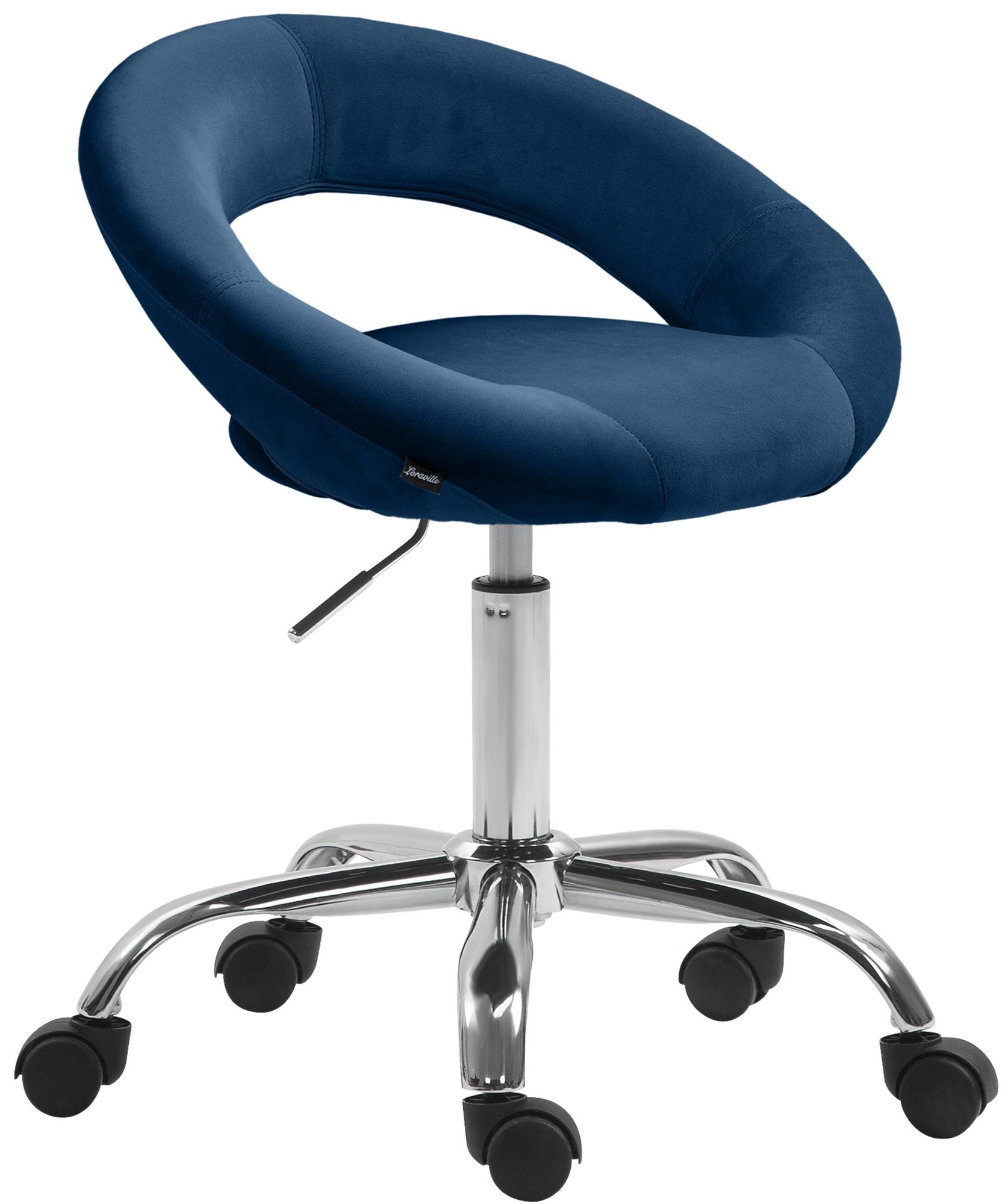 Tabouret de travail Olinda velours