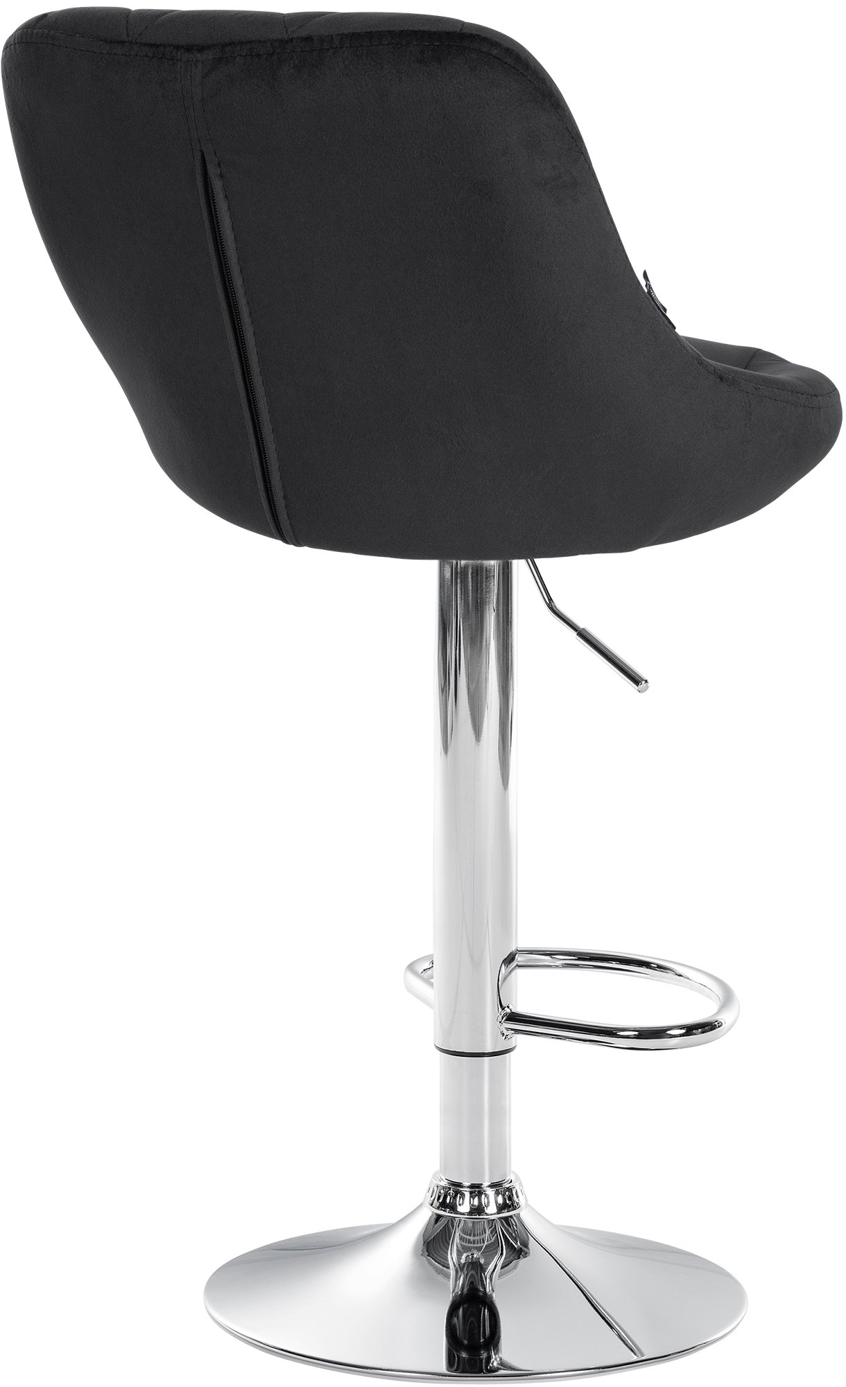 Lot de 2 tabourets de bar Lazio velours